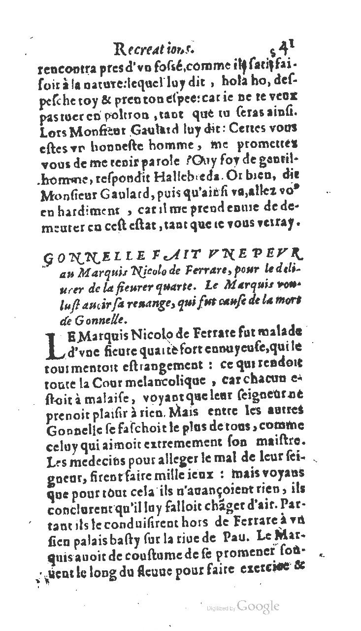 1611 - Jean Osmont - Trésor des récréations - BSB Munich