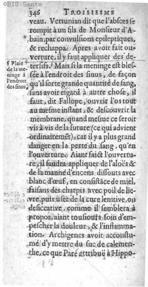 1612 - Thomas Portau - Trésor de chirurgie - BIU Santé