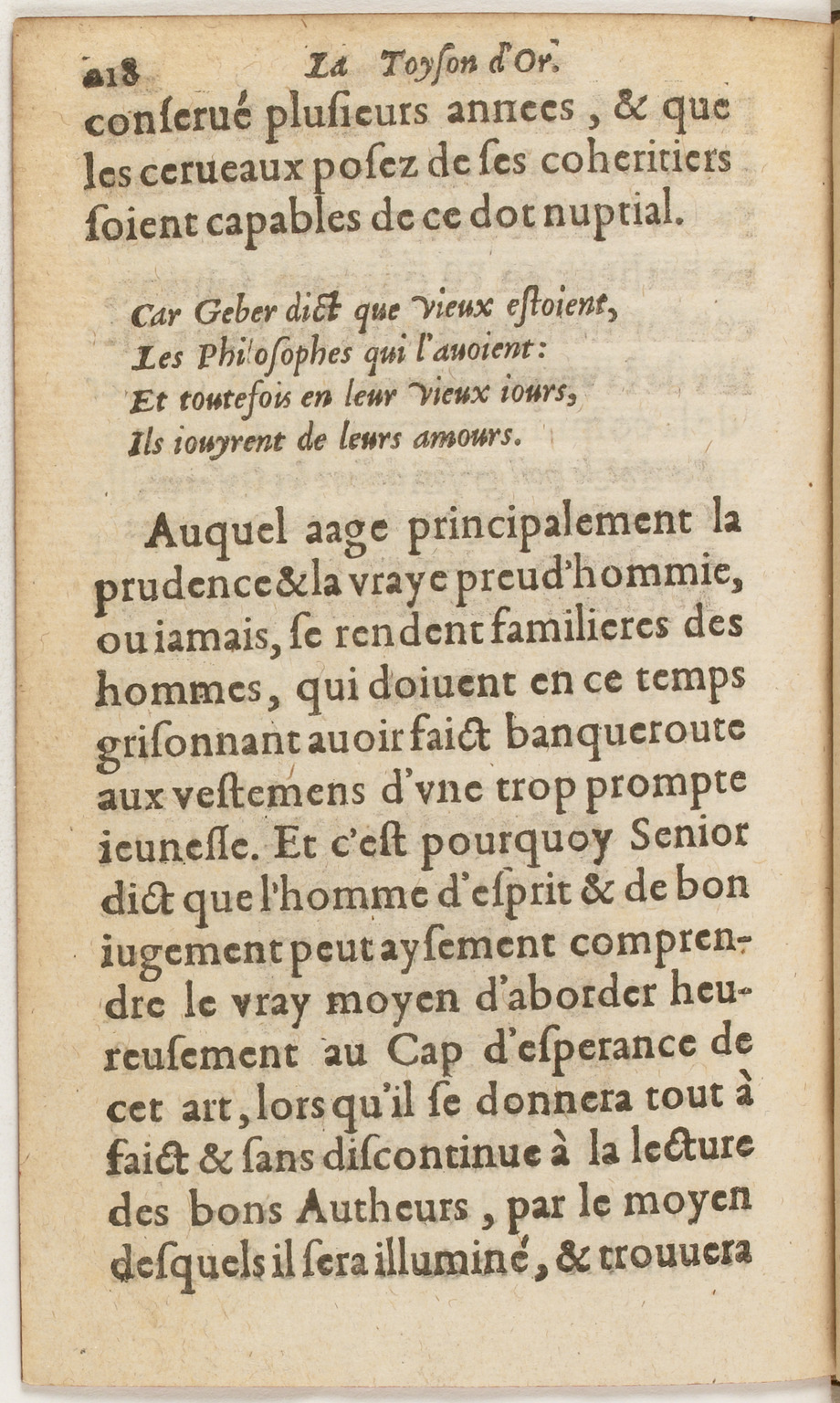 1612 - Charles Sevestre - Toison d’or ou la fleur des Trésors - BnF
