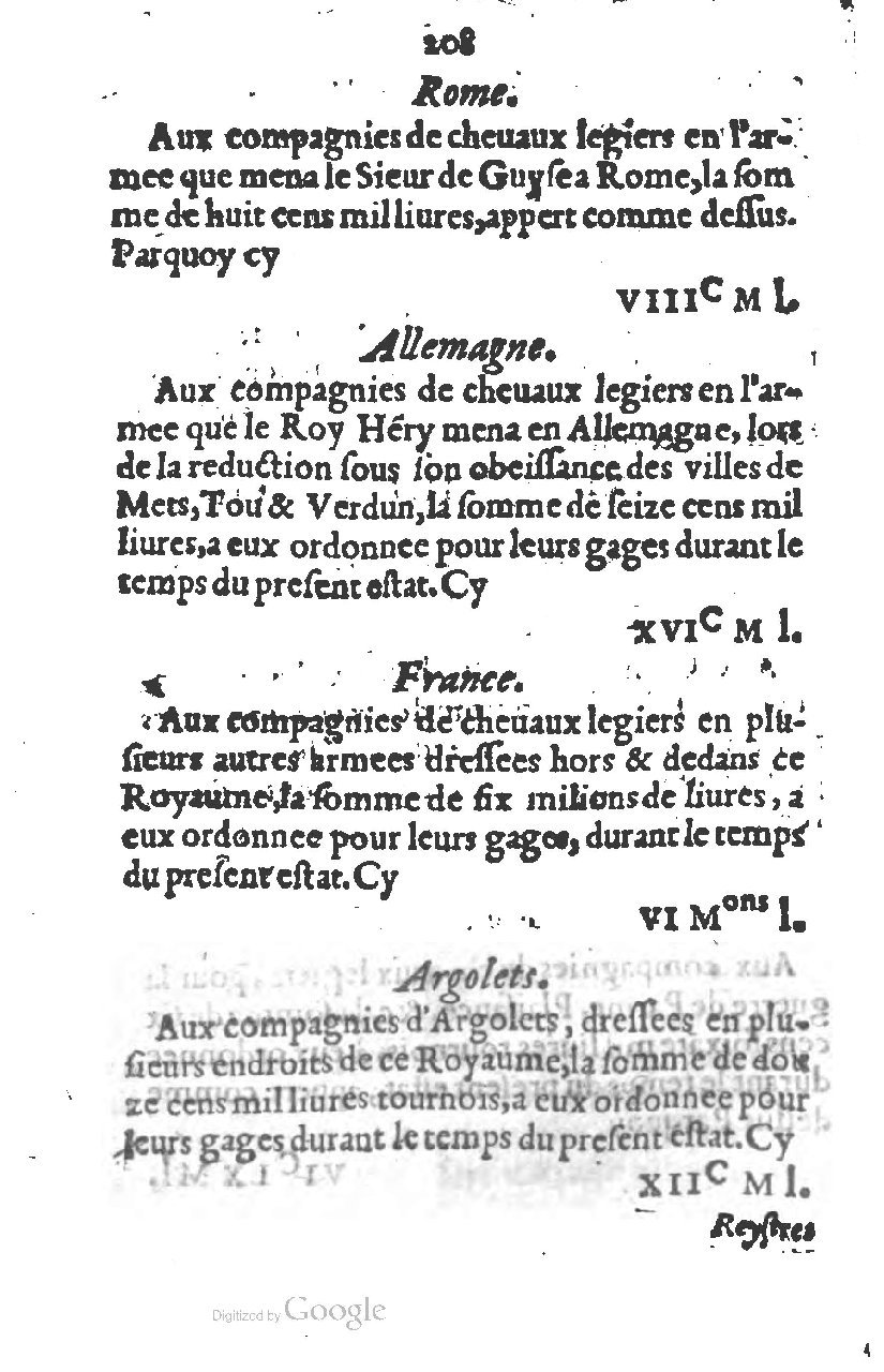 1581 - s.n. - Secret des trésors de France (Livre I) - BSB Munich