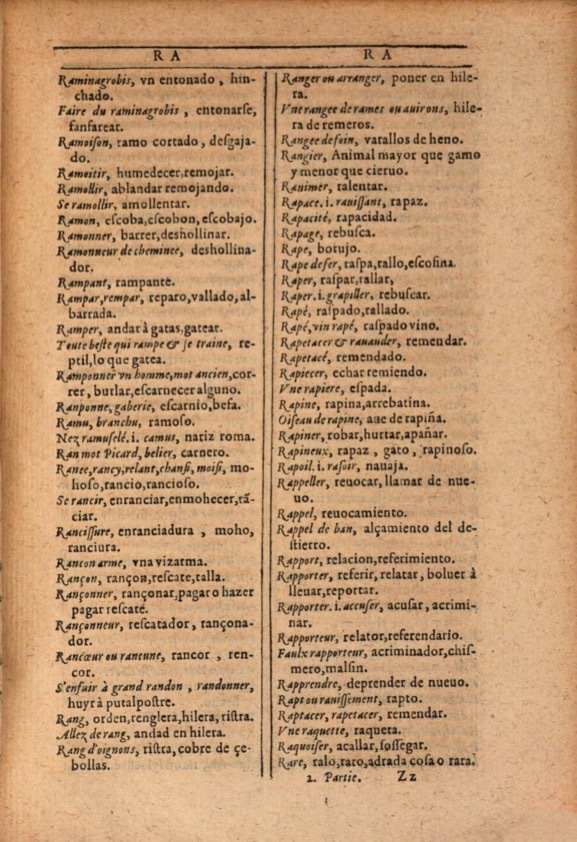 1607 - Marc Orry - Trésor des deux langues espagnole et française (Première et Seconde parties) - ÖNB Wien