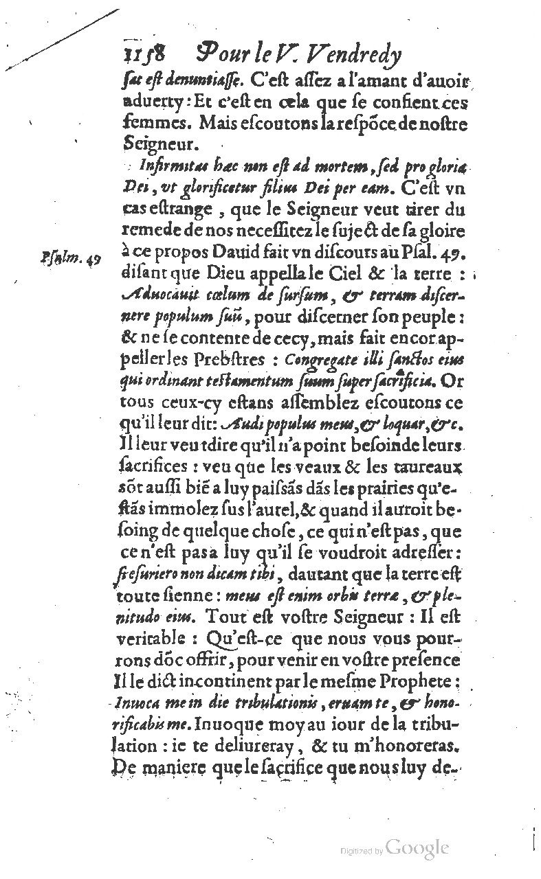 1607 - Nicolas Du Fossé - Trésor quadragésimal - T 01 - BM Lyon