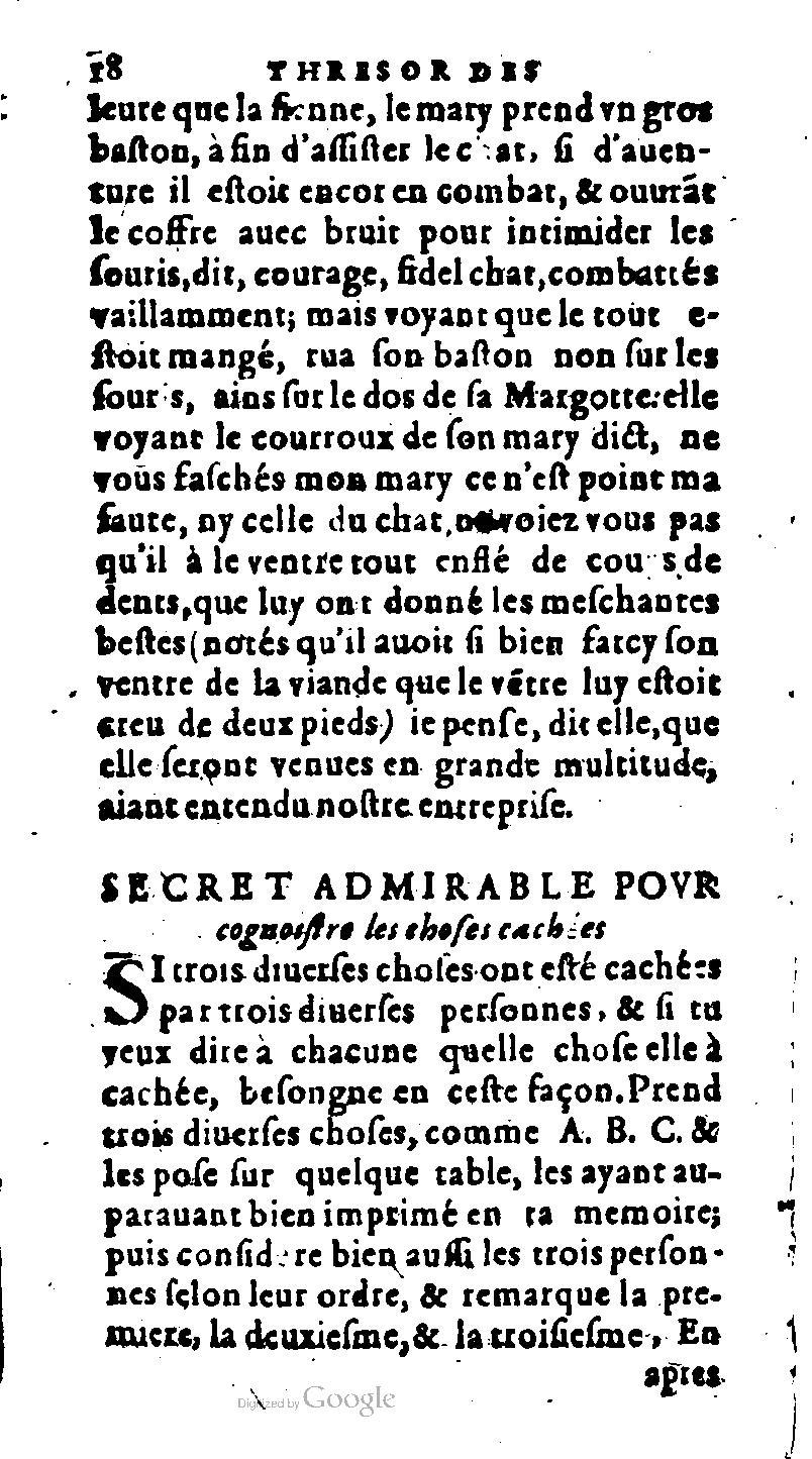 1616 - Balthazar Bellère - Trésor des récréations - NK ČR Prague