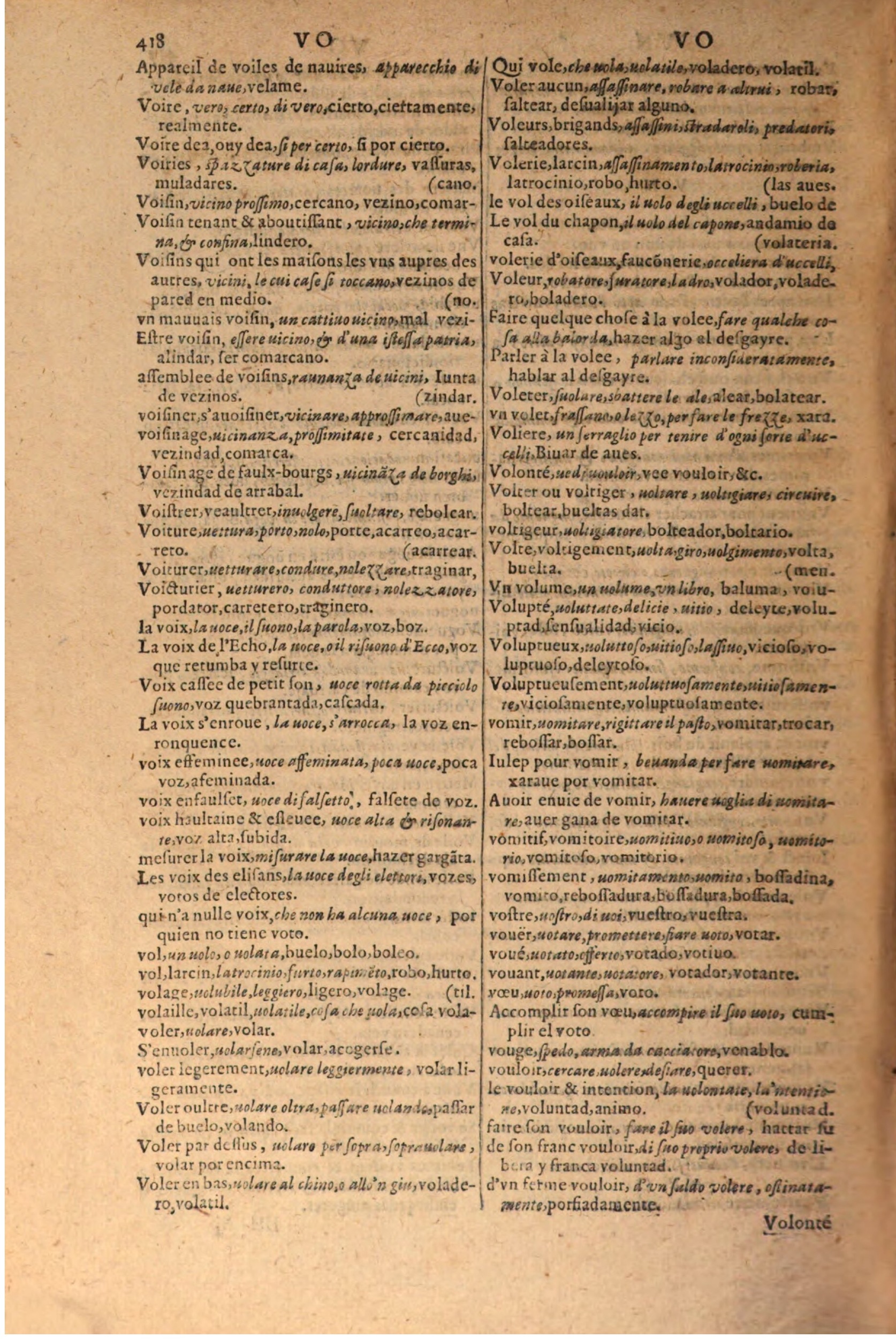 1616 - Pierre de la Rovière - Trésor des trois langues (Seconde partie) - BSB Munich