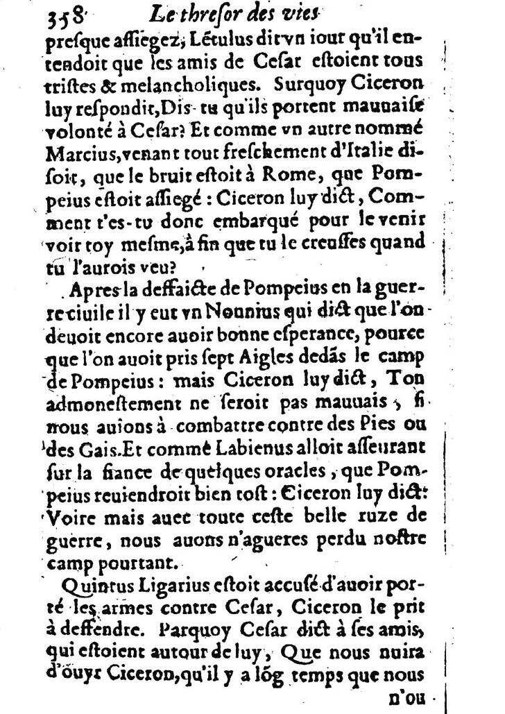 1611 - Pierre Rigaud - Trésor des vies de Plutarque - BM Lyon