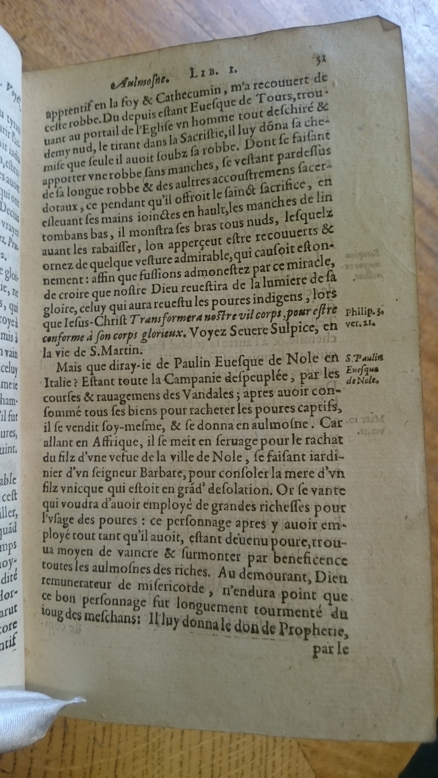 1585 - Jean Bogard - Trésor des faits et dits mémorables des hommes saints et illustres - Douai Quincy