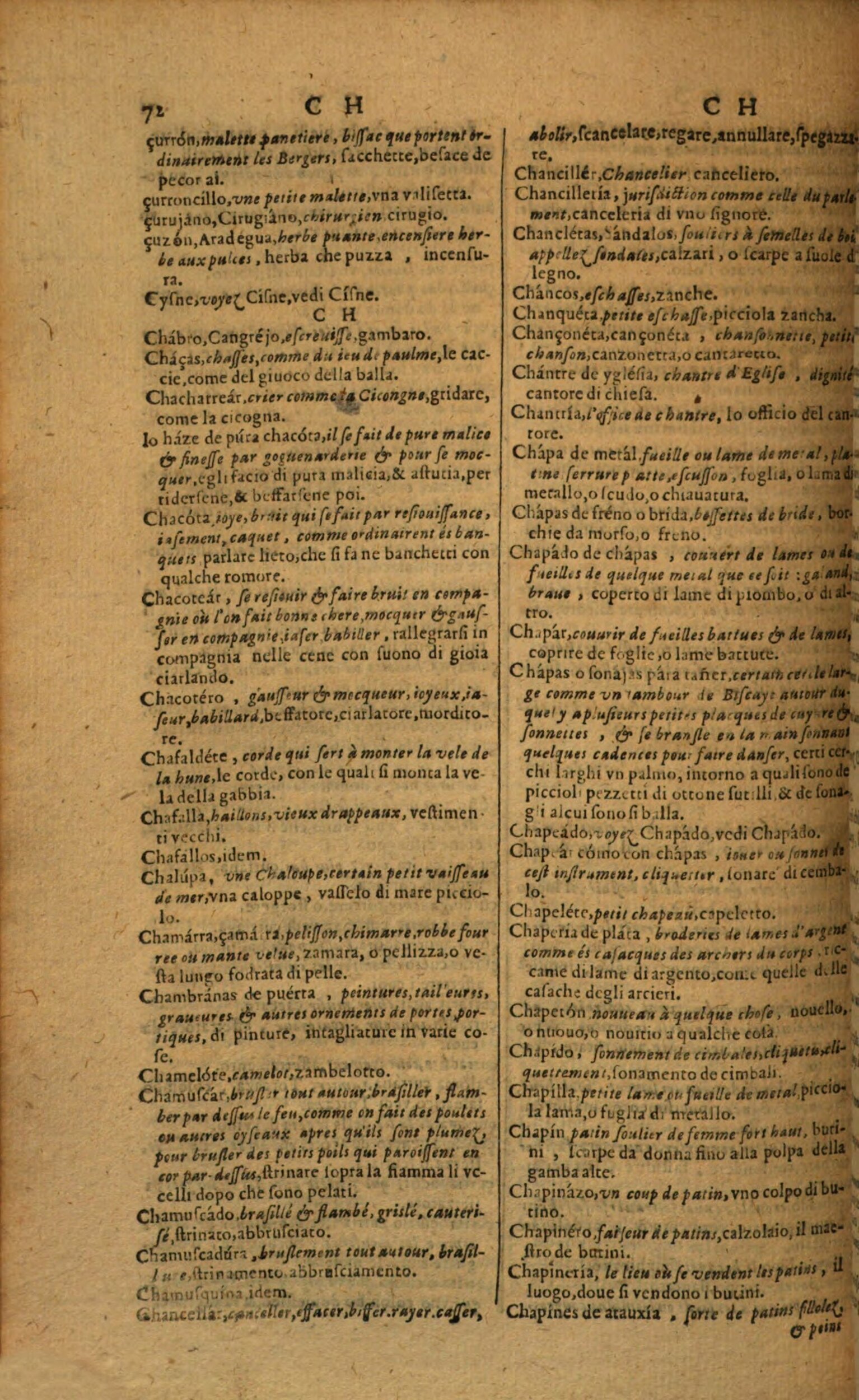 1617 - Samuel Crespin - Trésor des trois langues espagnole, française et italienne (Première partie) - Regensburg