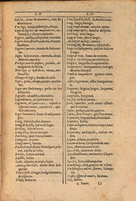 1607 - Marc Orry - Trésor des deux langues espagnole et française (Première et Seconde parties) - ÖNB Wien