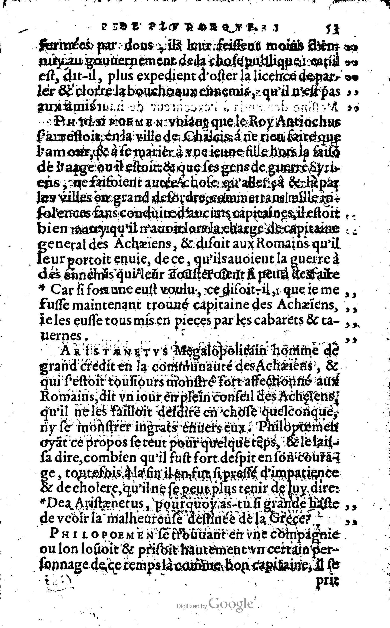 1568 - Willem Silvius - Trésor des vies de Plutarque - Anvers Plantin-Moretus