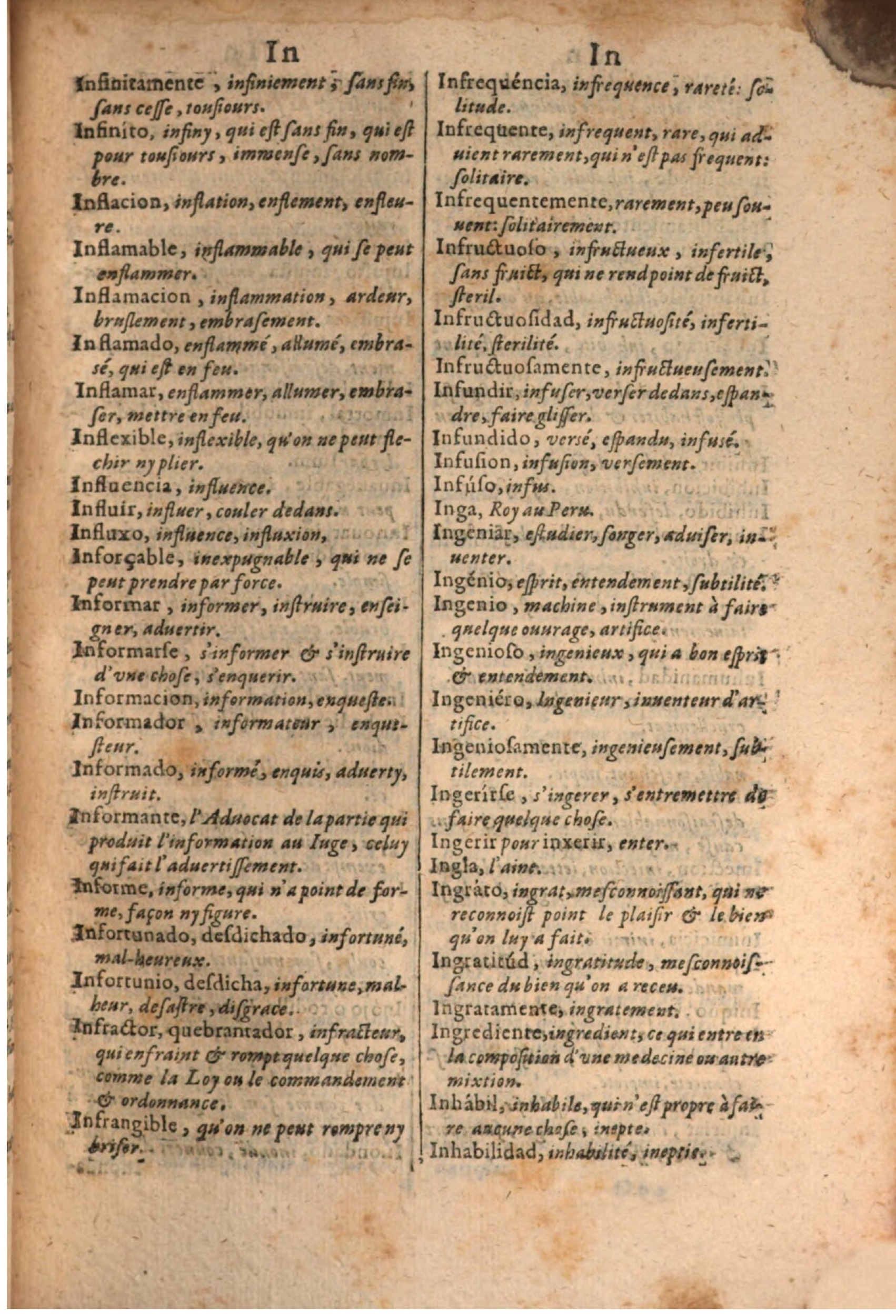 1645 - A. de Sommaville et A. Courbé - Trésor des deux langues espagnole et française - BSB Munich