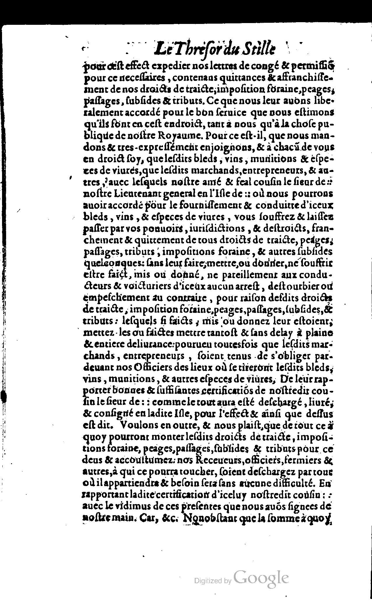 1614 - Jean Richer - Trésor du nouveau style et protocole de la chancellerie de France - BSB Munich