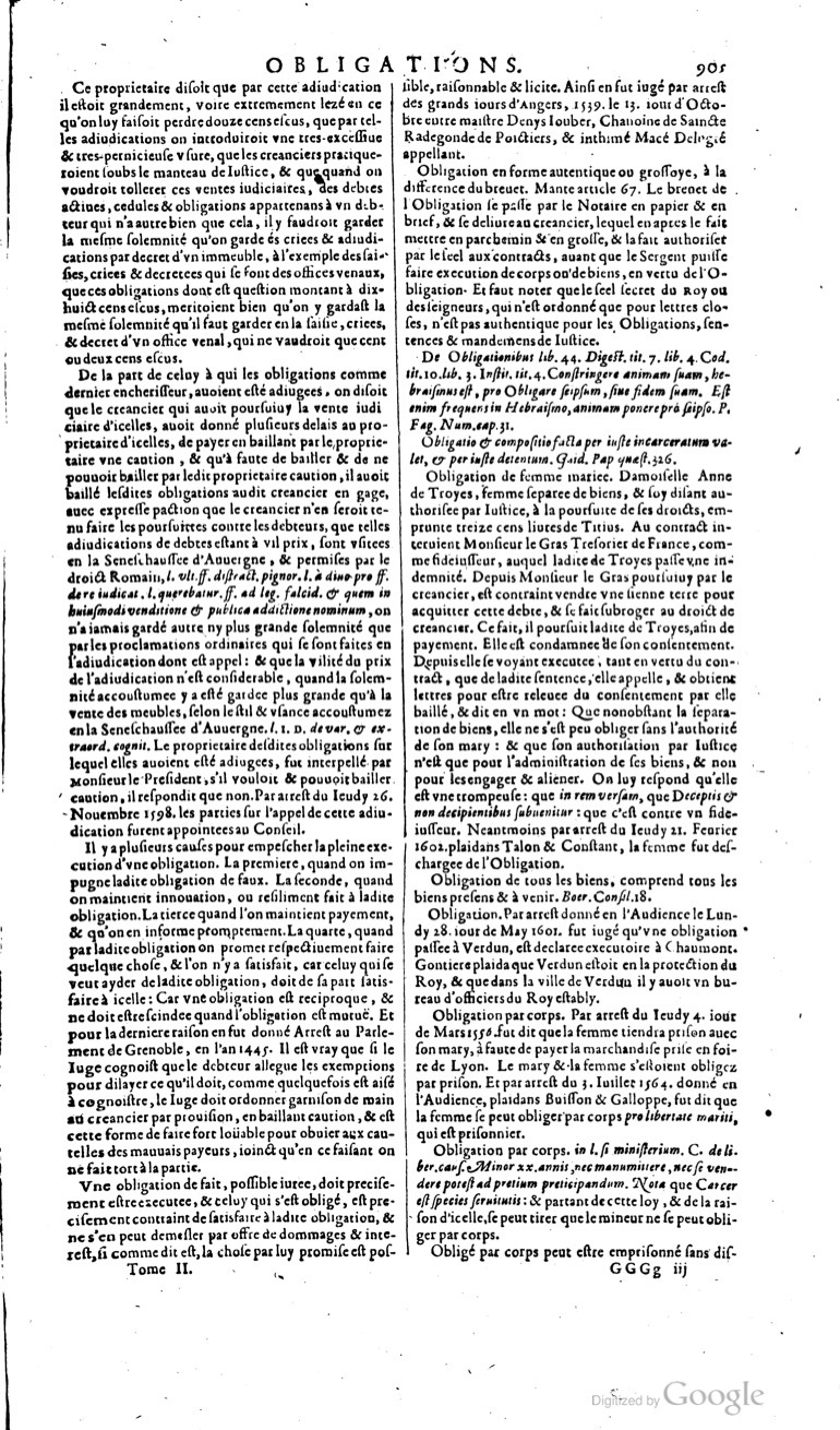 1629 - Veuve Nicolas Buon - Trésor du droit français (29620 T. 2) - BM Lyon