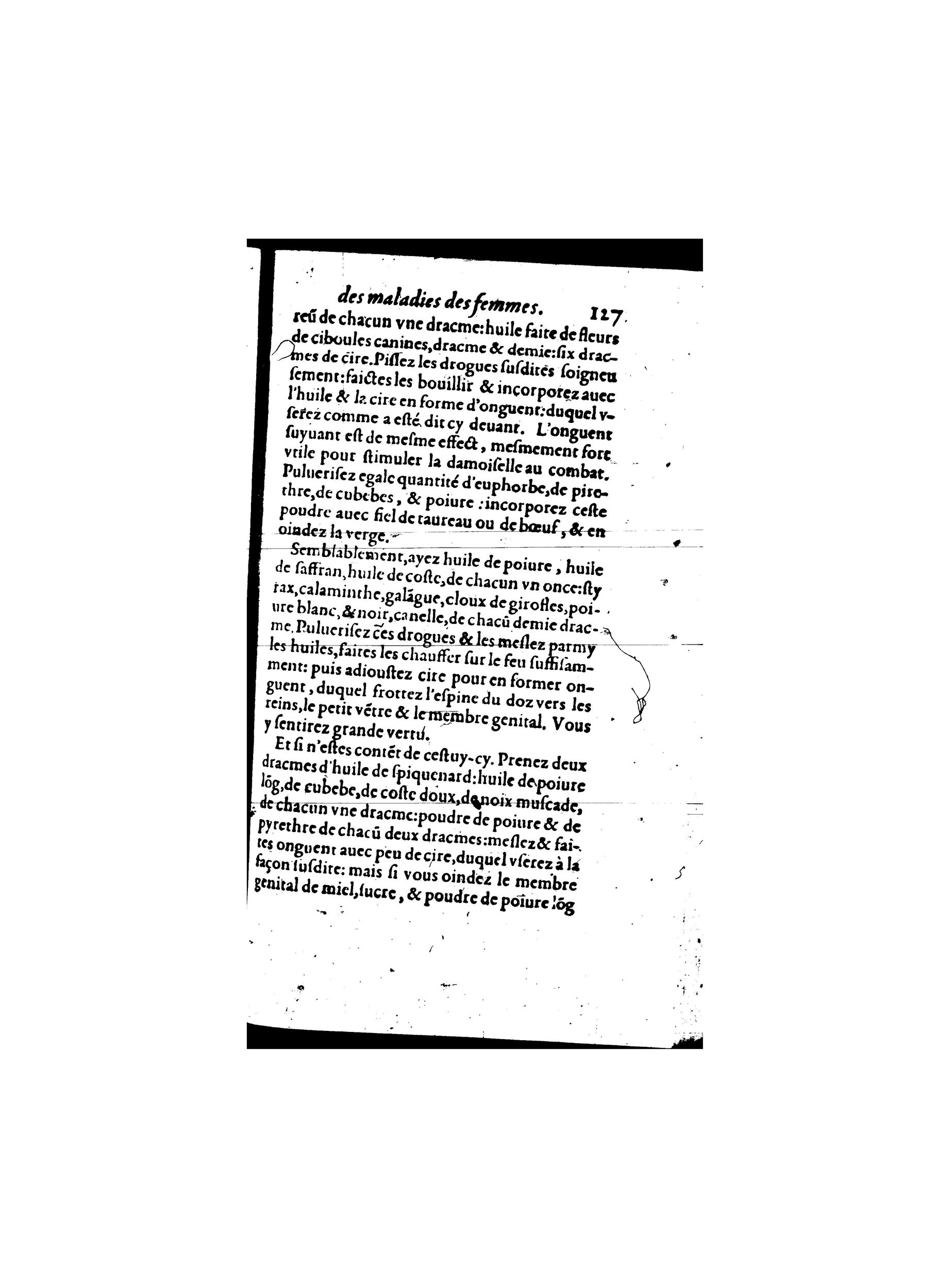1587 - Jacques du Puis - Trésor des remèdes secrets pour les maladies des femmes - BnF