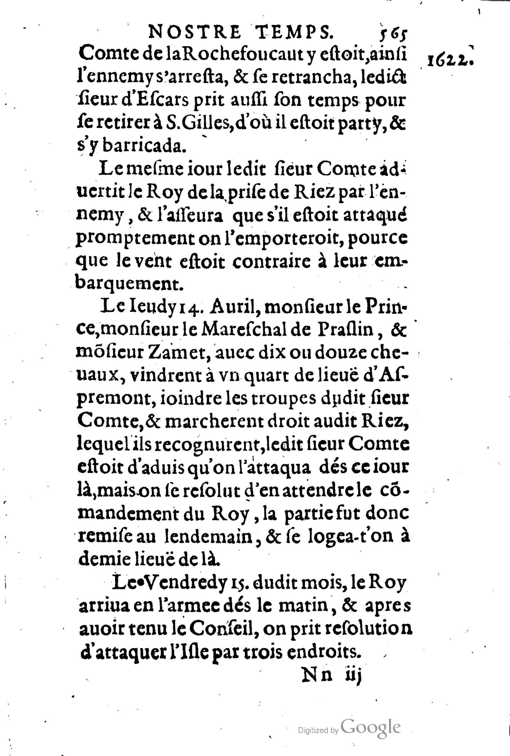 1623 - Joseph Bouillerot - Trésor de l’histoire générale de notre temps - BM Lyon
