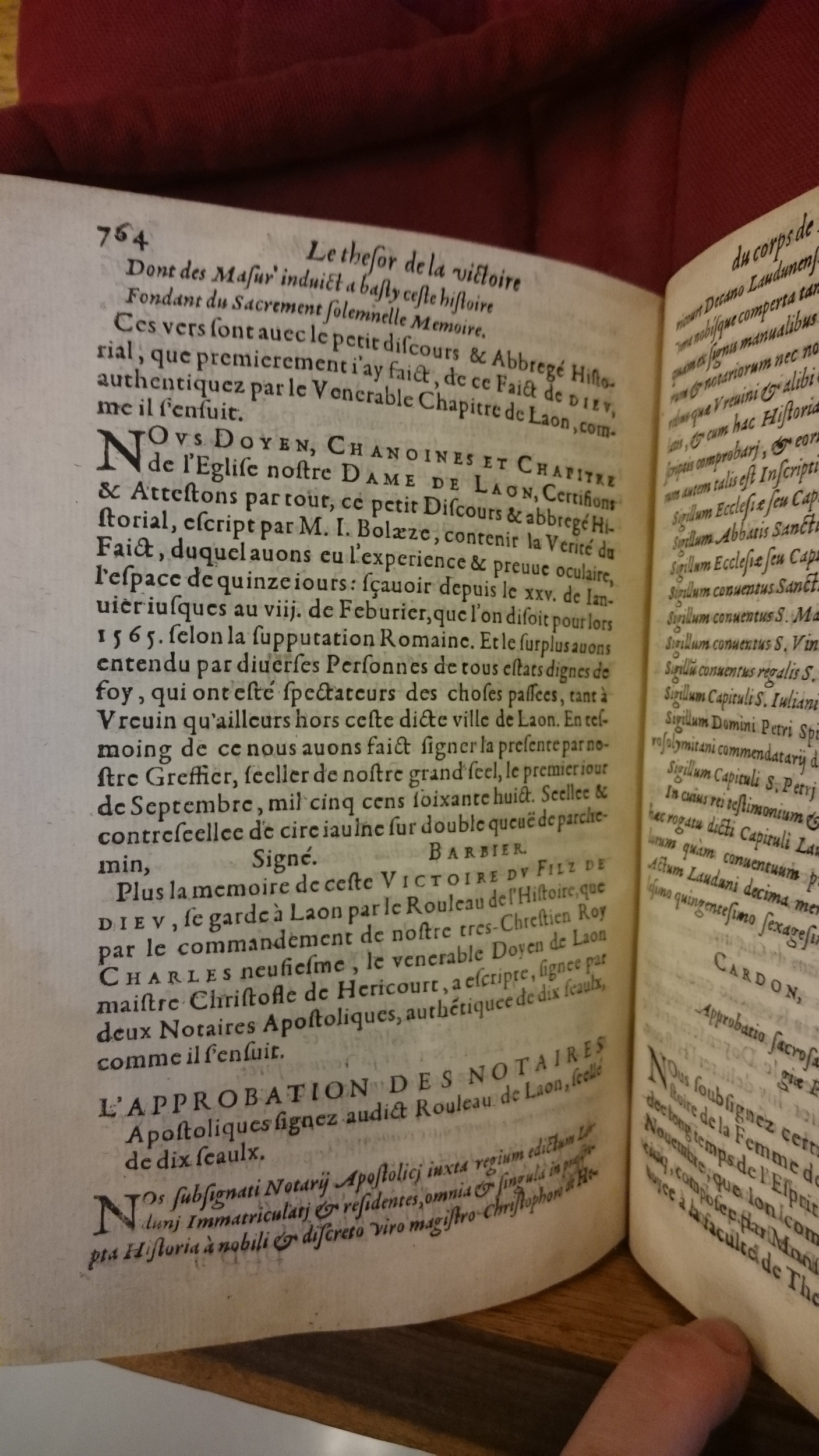 1578 - Nicolas Chesneau - Trésor et entière histoire de la triomphante victoire du corps de Dieu sur l’esprit malin - BM Lyon 1578 - Nicolas Chesneau - Trésor et entière histoire de la triomphante victoire du corps de Dieu sur l’esprit malin - BM Lyon