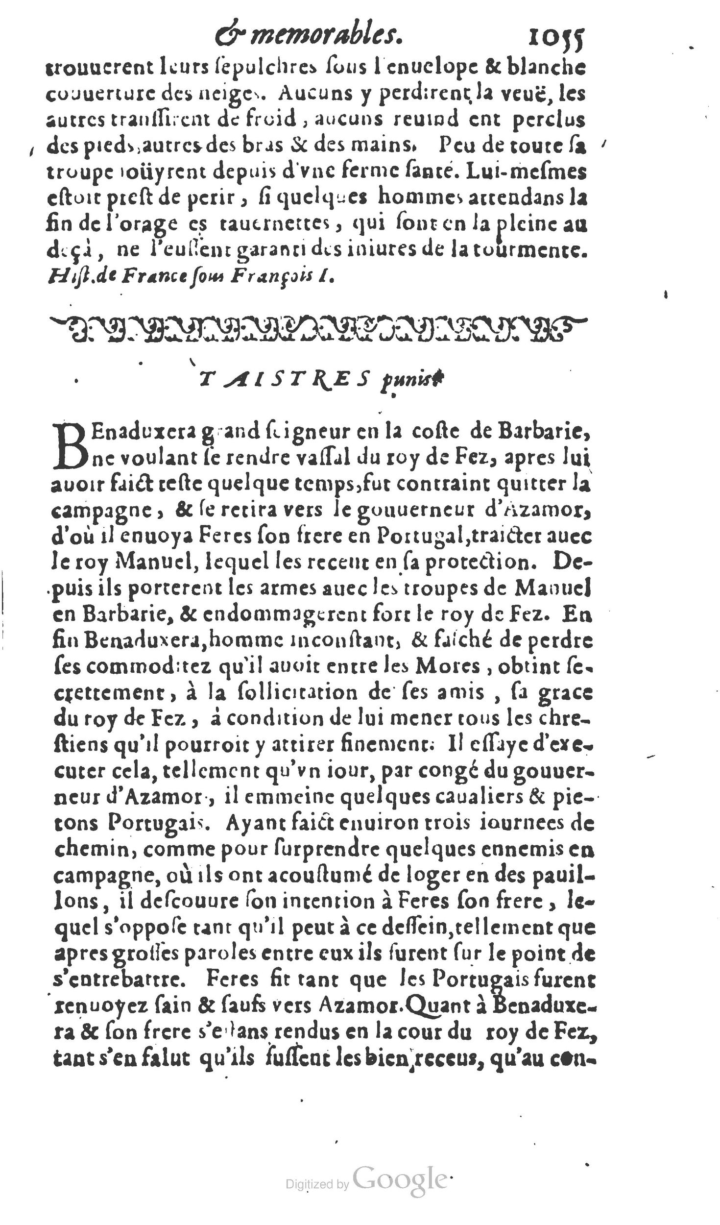 1610 - Paul Marceau - Trésor d’histoires admirables et mémorables - Princeton