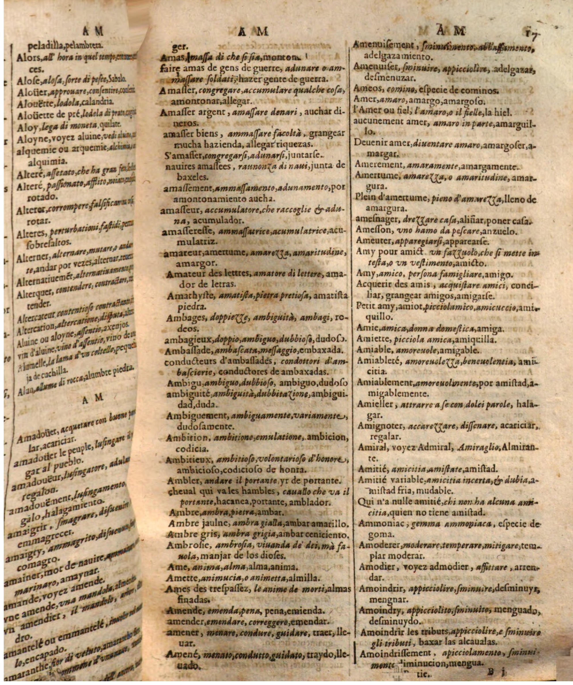 1644 - Jacques Crespin - Trésor des trois langues - Passau 1644 - Jacques Crespin - Trésor des trois langues - Passau