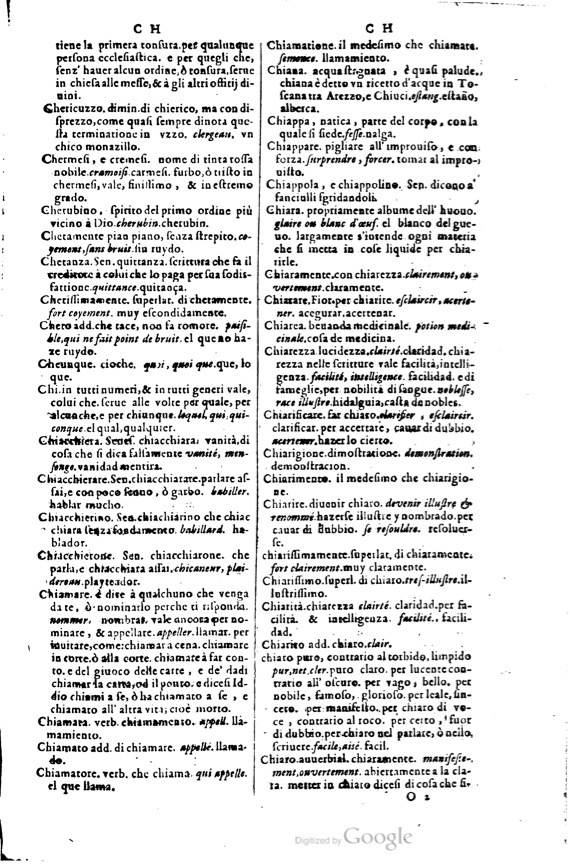 1617 - Samuel Crespin - Trésor des trois langues espagnole, française et italienne (3 parties) - Ohio 1617 - Samuel Crespin - Trésor des trois langues espagnole, française et italienne (3 parties) - Ohio