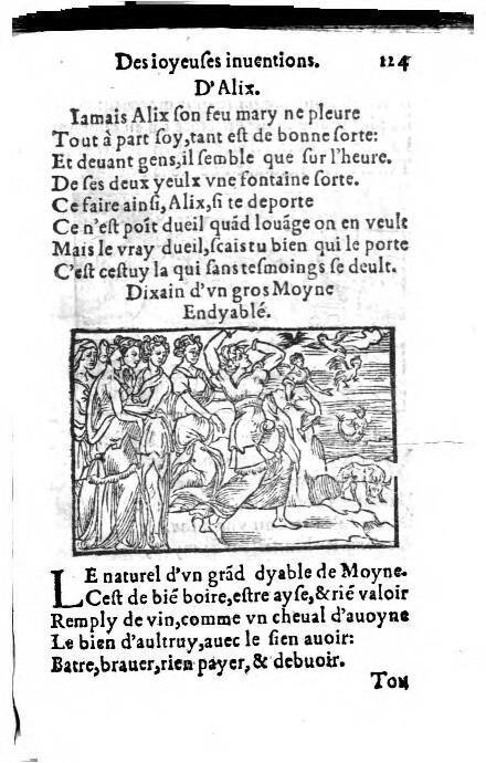 1556c. - Étienne Denise - Trésor des joyeuses inventions du parangon de poésies - ÖNB Vienne