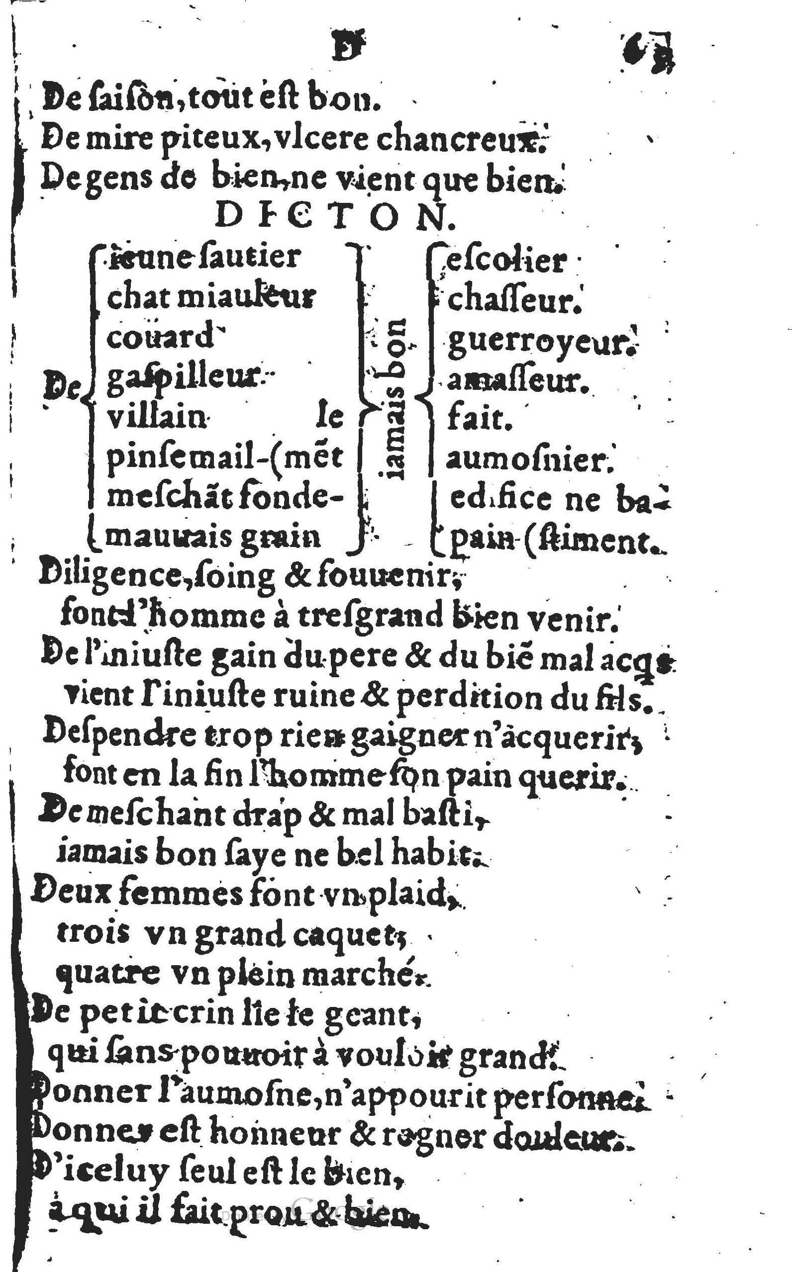 1578 - Nicolas Lescuyer - Trésor des sentences dorées - UGent