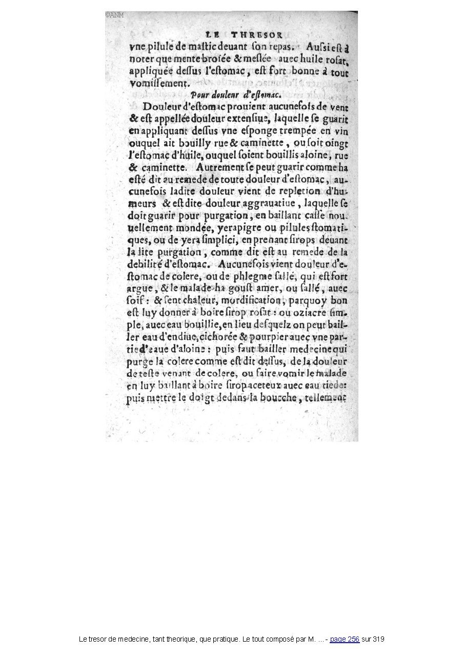 1560 - Pierre et Jan Moine - Trésor de médecine - Université Paris Cité