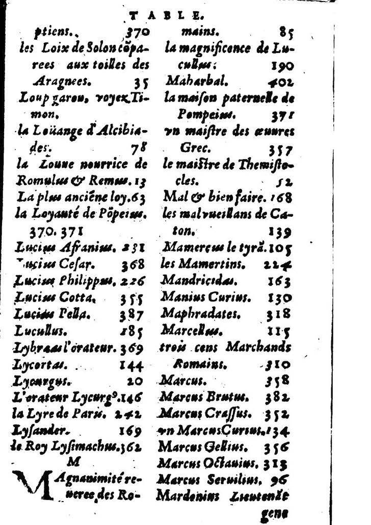 1611 - Pierre Rigaud - Trésor des vies de Plutarque - BM Lyon