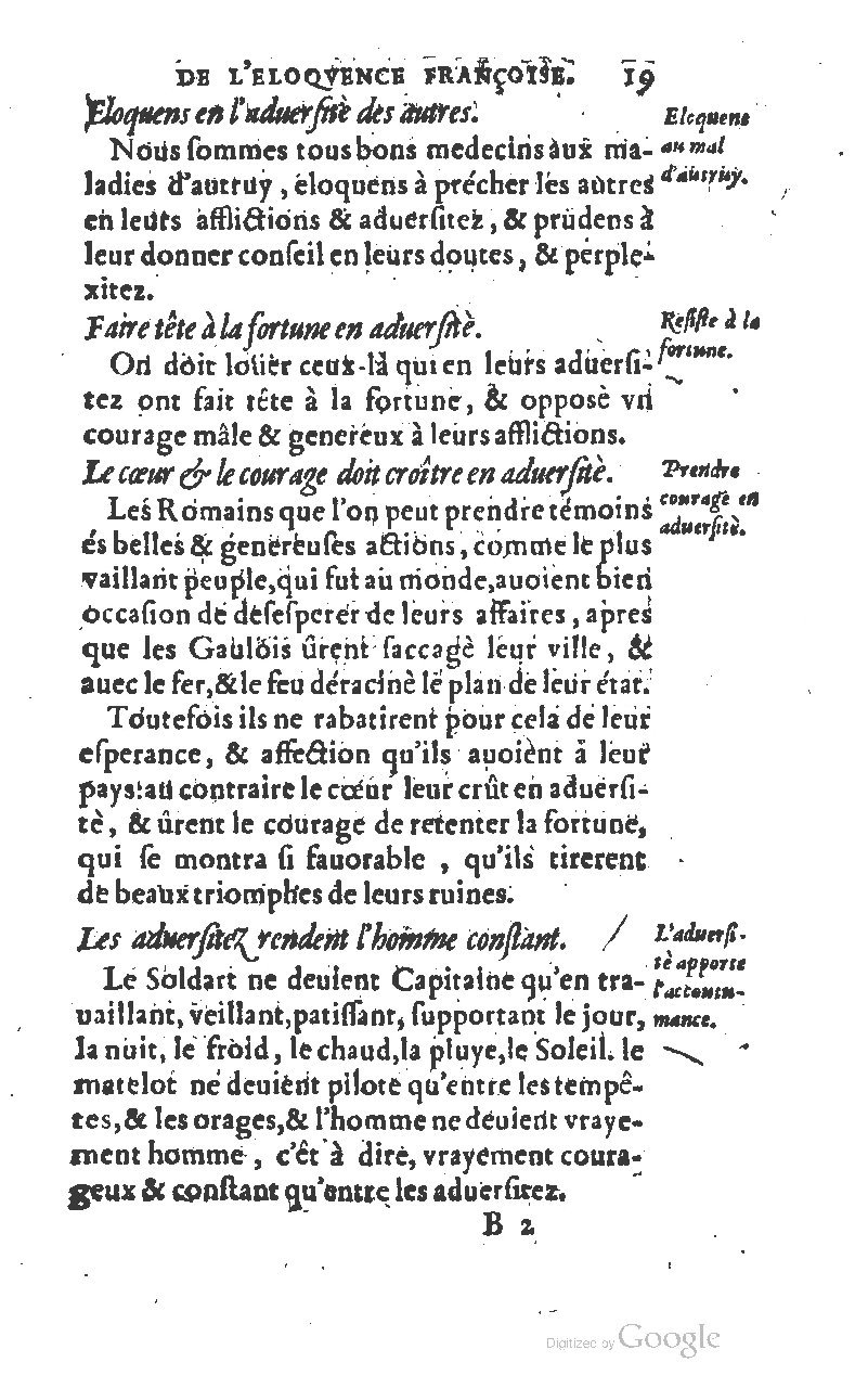 1610 - Louis Coste - Trésor de l’éloquence française (Seconde partie) - BM Lyon