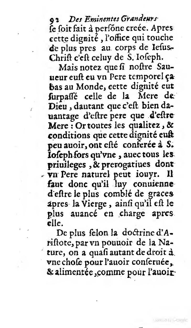 1646 - Jean Piot - Trésor inestimable de Saint-Joseph - BNC Rome