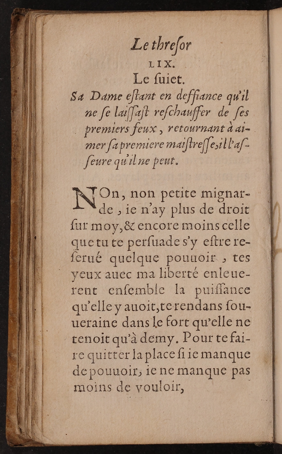 1597 - Matthieu Guillemot - Trésor d’amour - BnF Arsenal