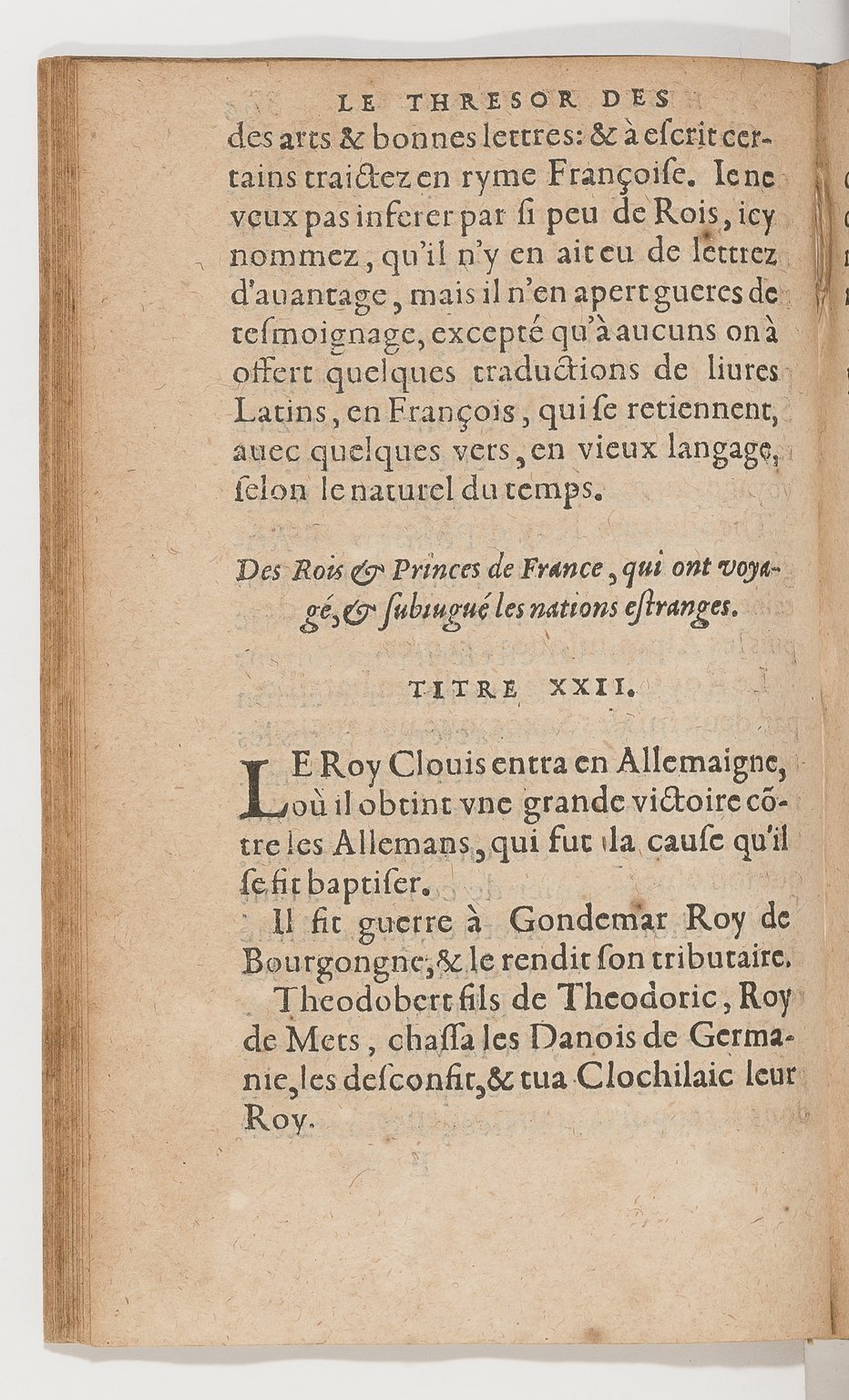 1583 - Galiot Corrozet - Trésor des histoires de France - BnF