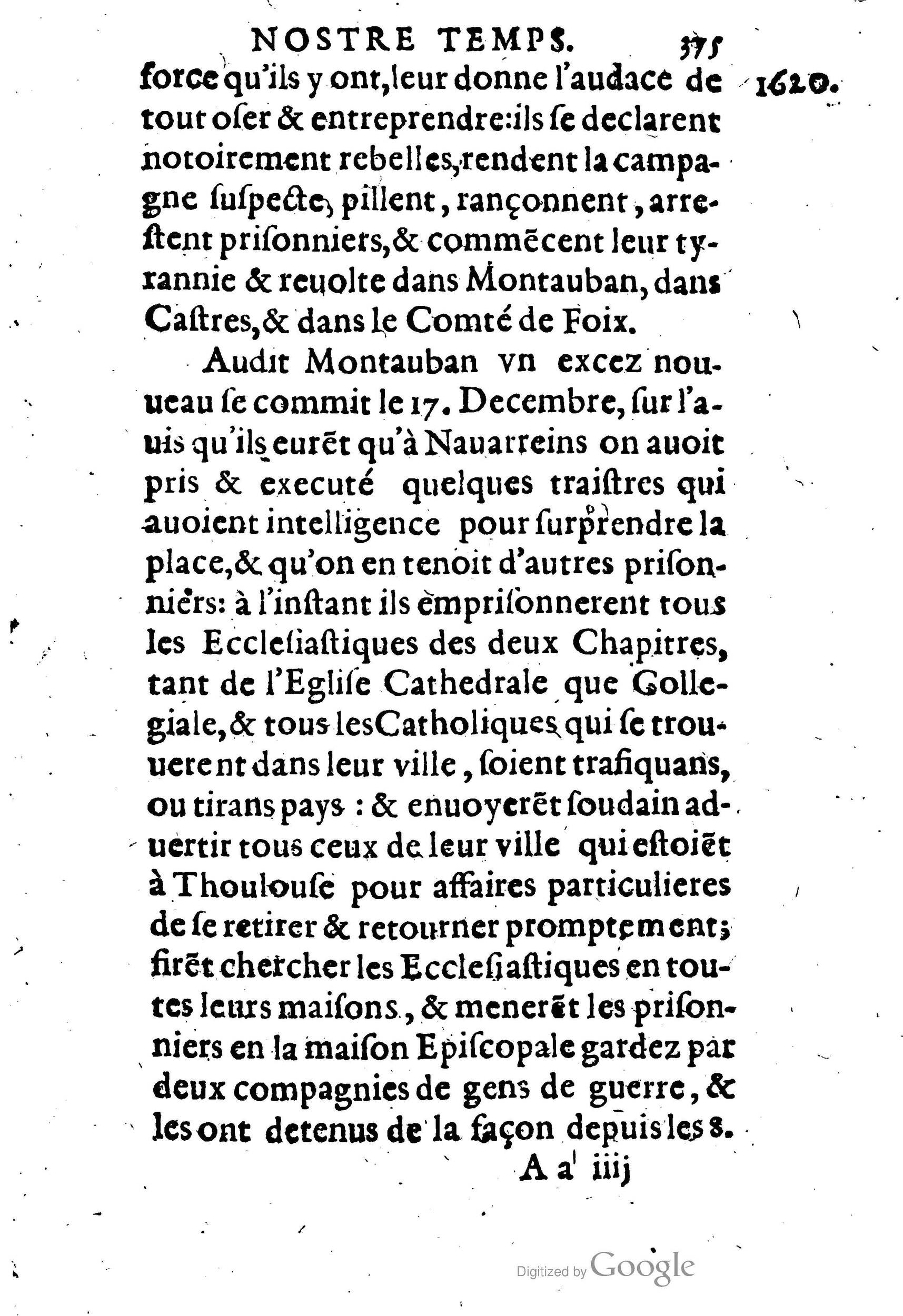 1623 - Joseph Bouillerot - Trésor de l’histoire générale de notre temps - BM Lyon