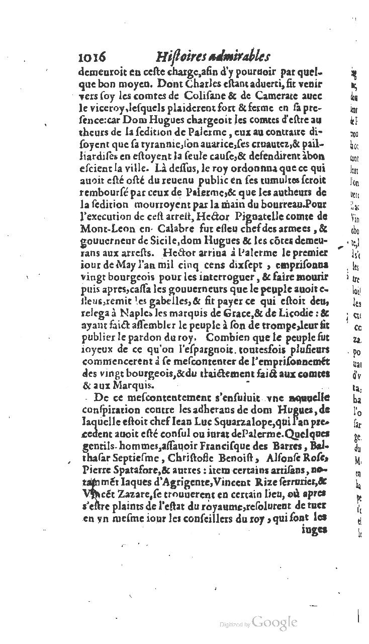 1610 - Paul Marceau - Trésor d’histoires admirables et mémorables - BSB Munich
