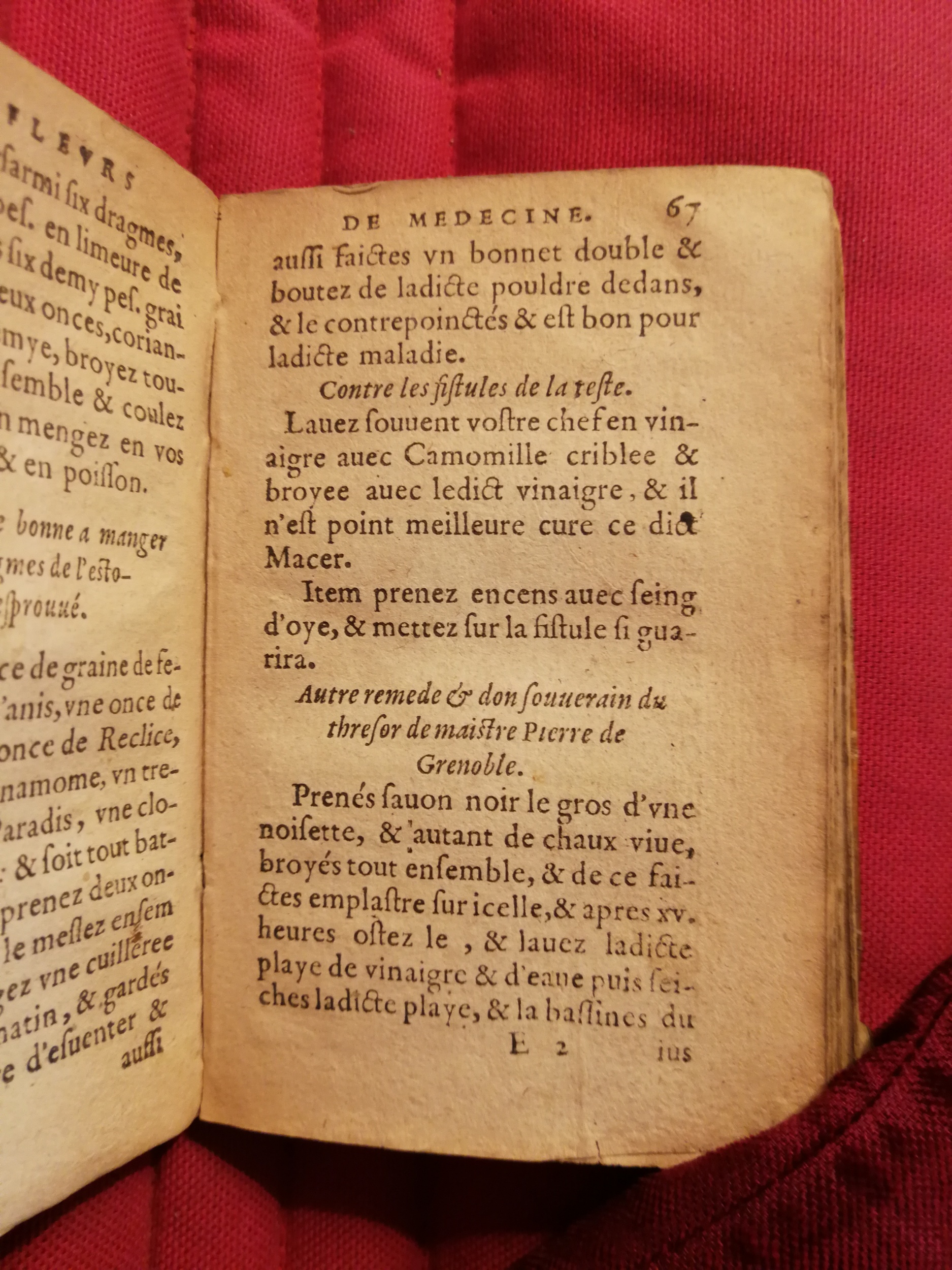 1586 - Benoît Rigaud - Trésor des fleurs et secrets de médecine - Sainte-Geneviève
