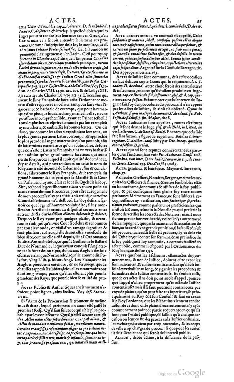 1629 - Veuve Nicolas Buon - Trésor du droit français (21754 T. 1) - BM Lyon