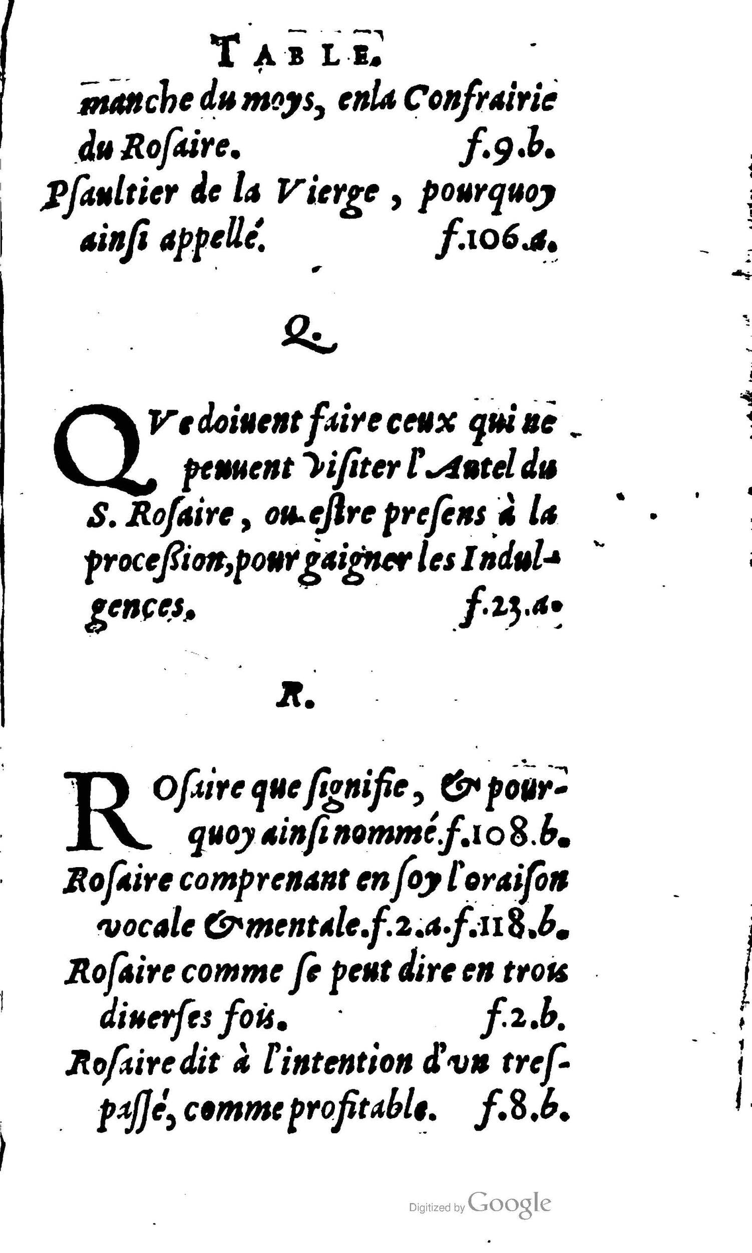 1604 - Jean Le Bouc - Trésor des indulgences du Saint Rosaire - BM Lyon 1604 - Jean Le Bouc - Trésor des indulgences du Saint Rosaire - BM Lyon