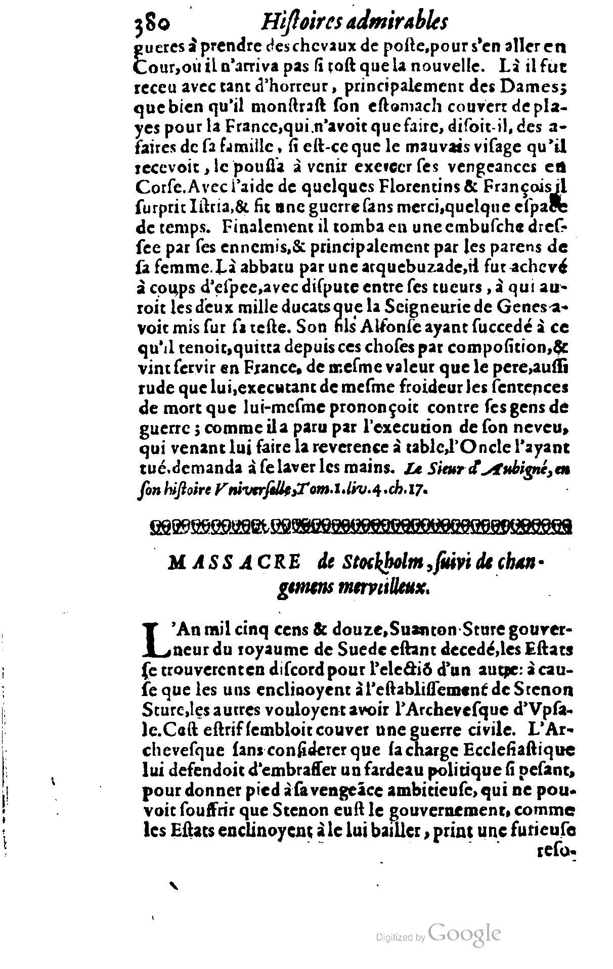 1628 - Jacques Crespin - Trésor d’histoires admirables et mémorables - BSB Munich