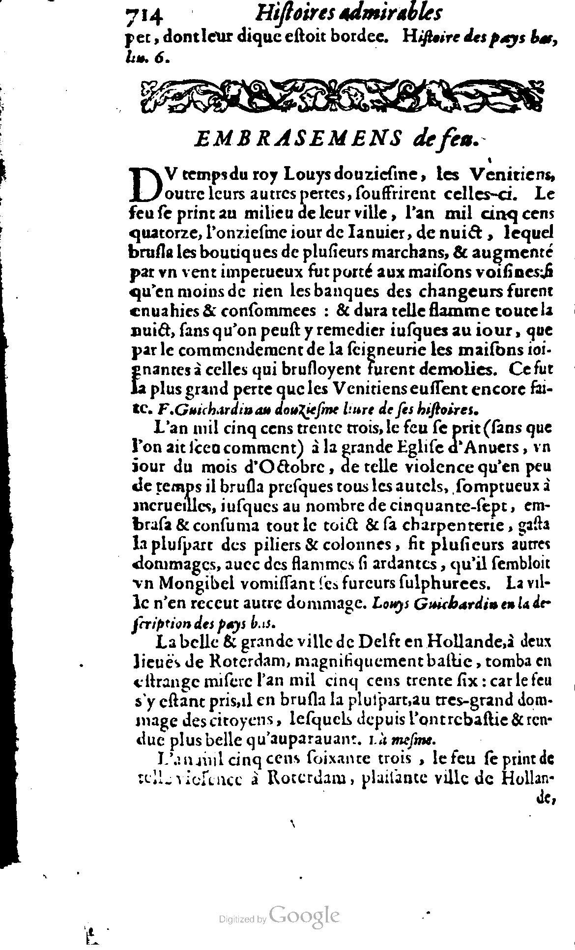 1620 - Samuel Crespin - Trésor d’histoires admirables et mémorables - BCU Lausanne