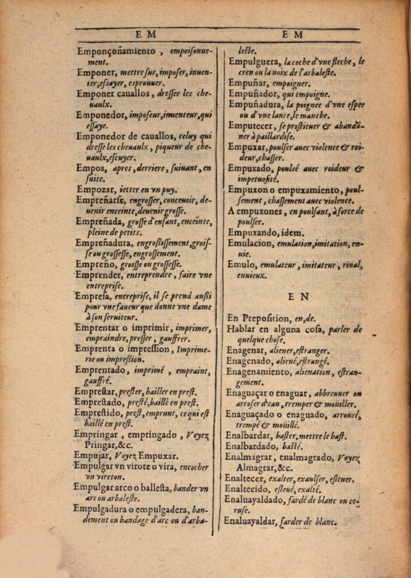 1607 - Marc Orry - Trésor des deux langues espagnole et française (Première et Seconde parties) - ÖNB Wien
