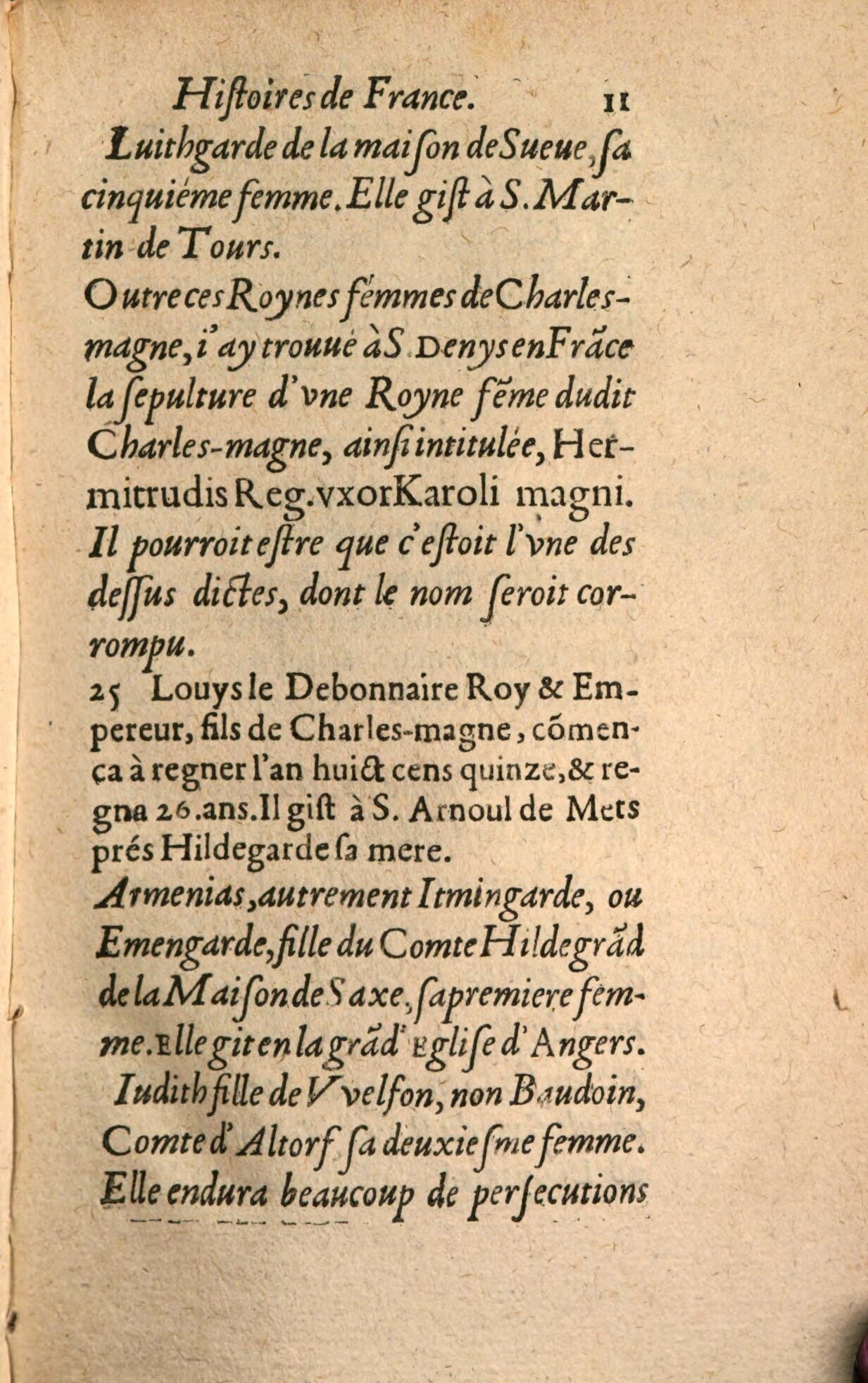 1639 - Jean Corrozet - Trésor des histoires de France - BSB Munich 1639 - Jean Corrozet - Trésor des histoires de France - BSB Munich