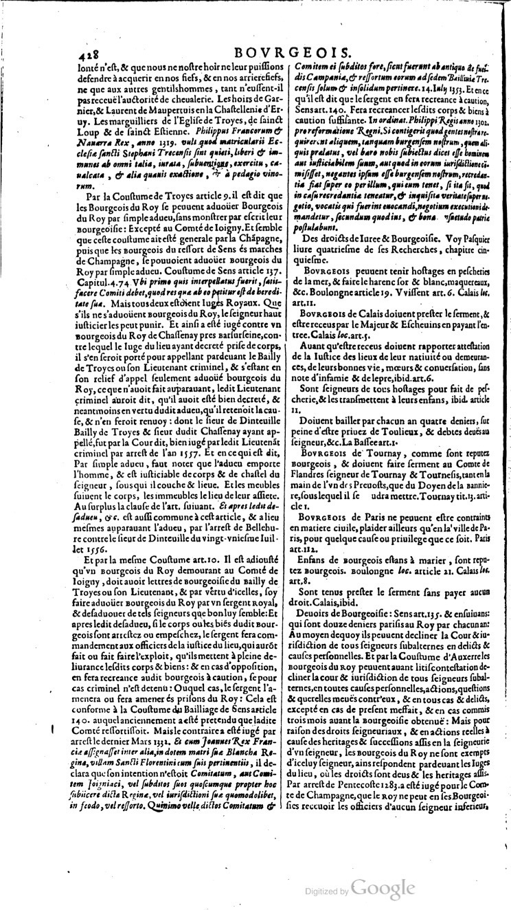 1629 - Veuve Nicolas Buon - Trésor du droit français (21754 T. 1) - BM Lyon