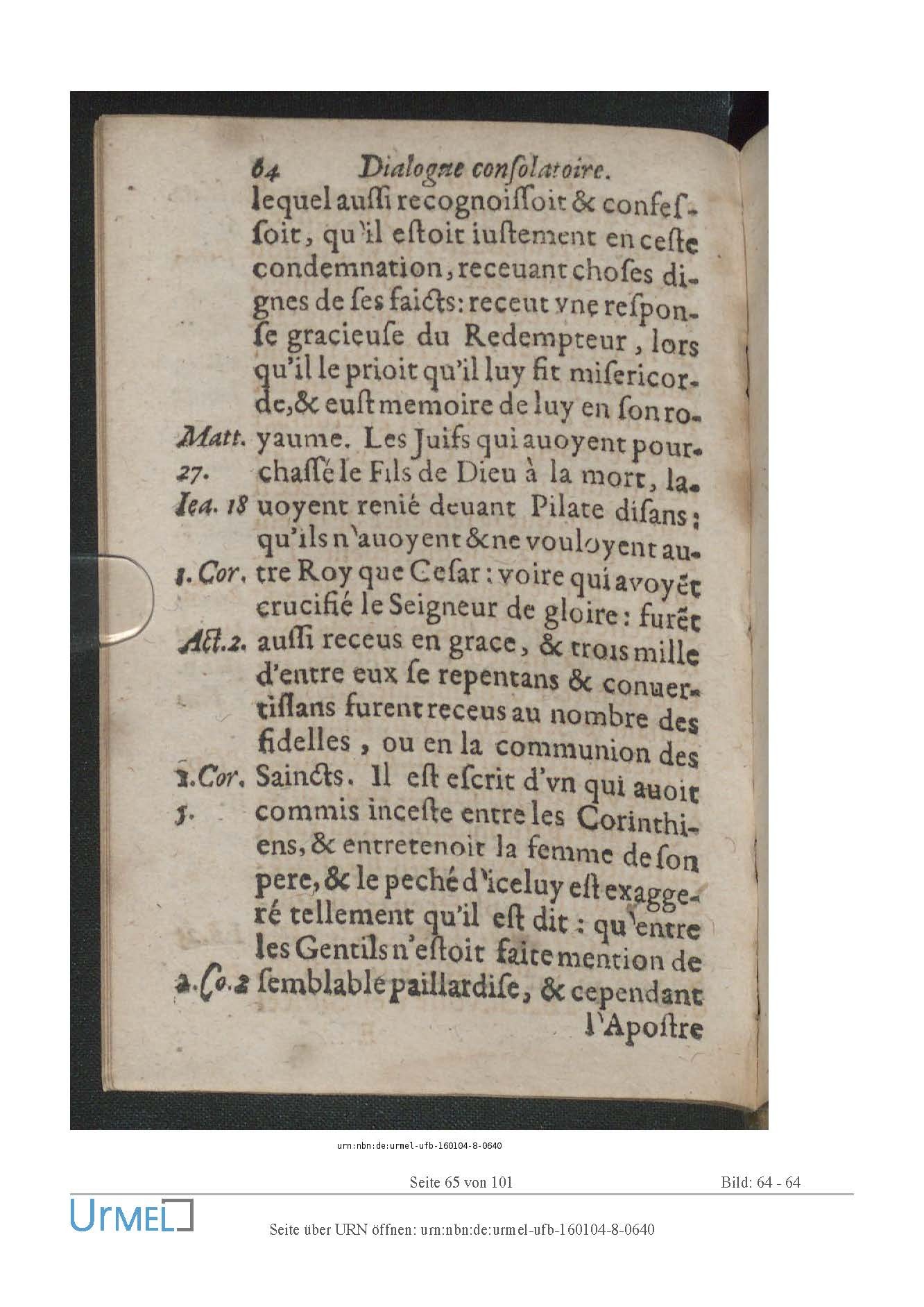 1614 - Jacques Flamand - Trésor spirituel qui contient des consolations - Universität Erfurt