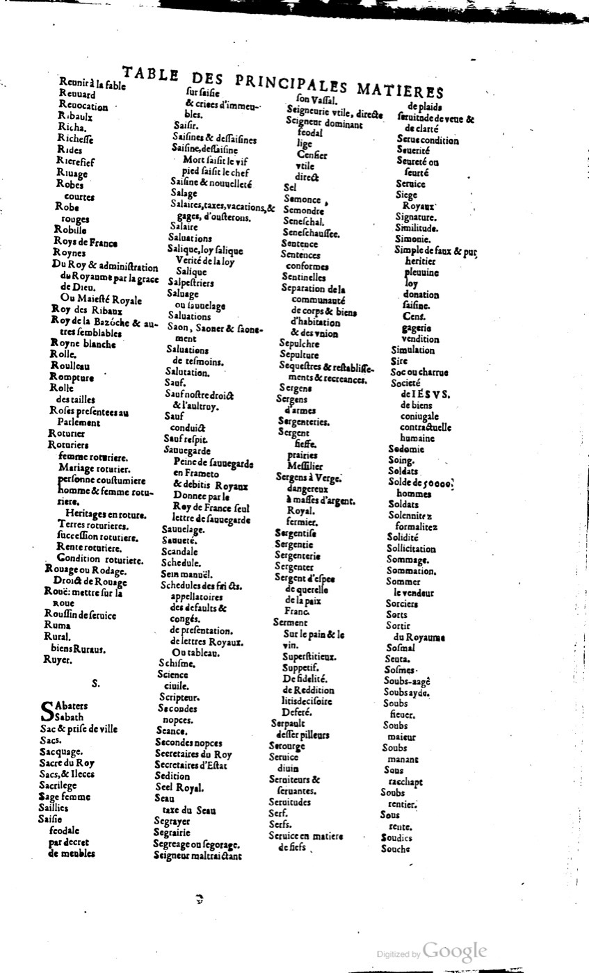 1629 - Veuve Nicolas Buon - Trésor du droit français (21754 T. 3) - BM Lyon