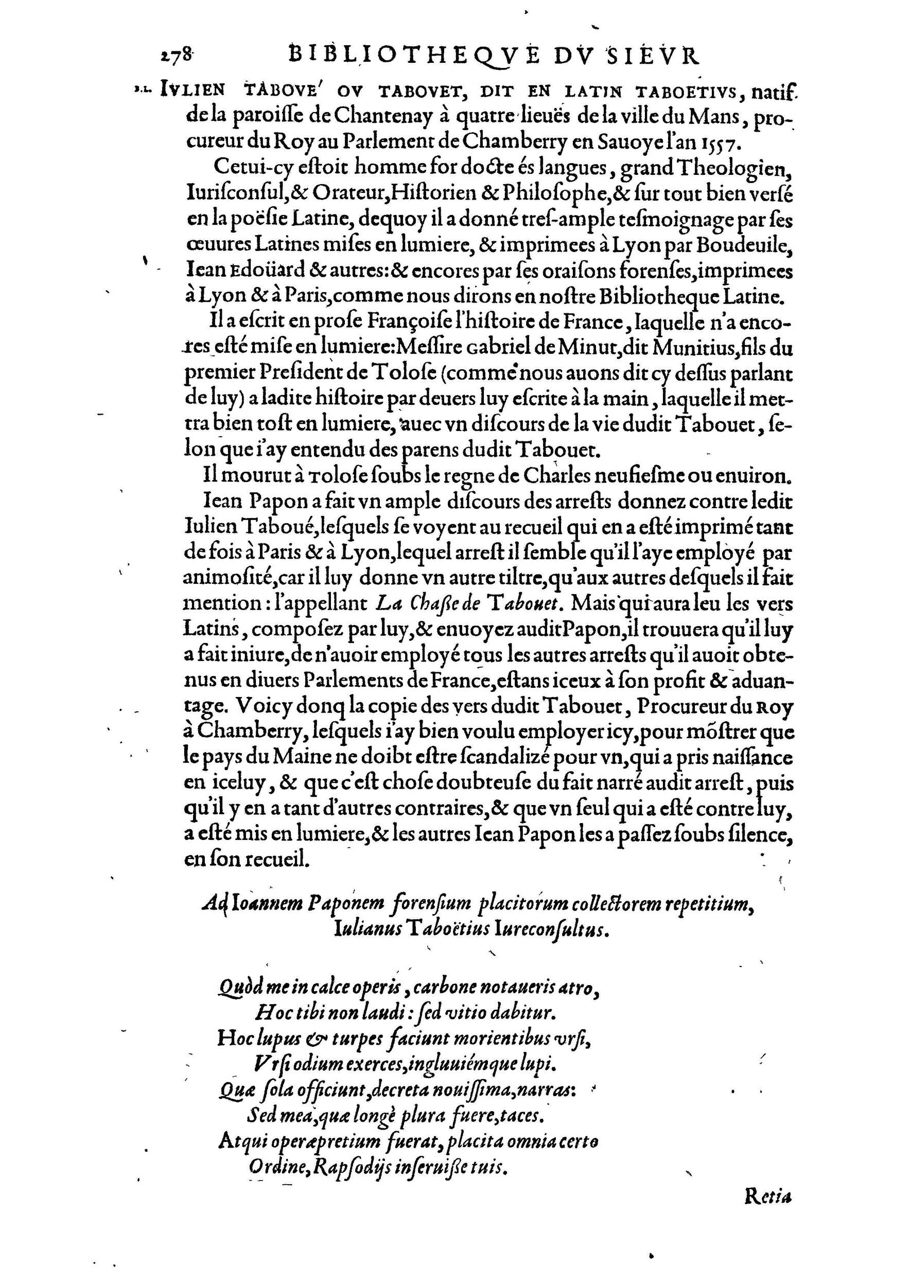 1584 - Abel L&#039;Angelier - Bibliothèques françaises - BnF