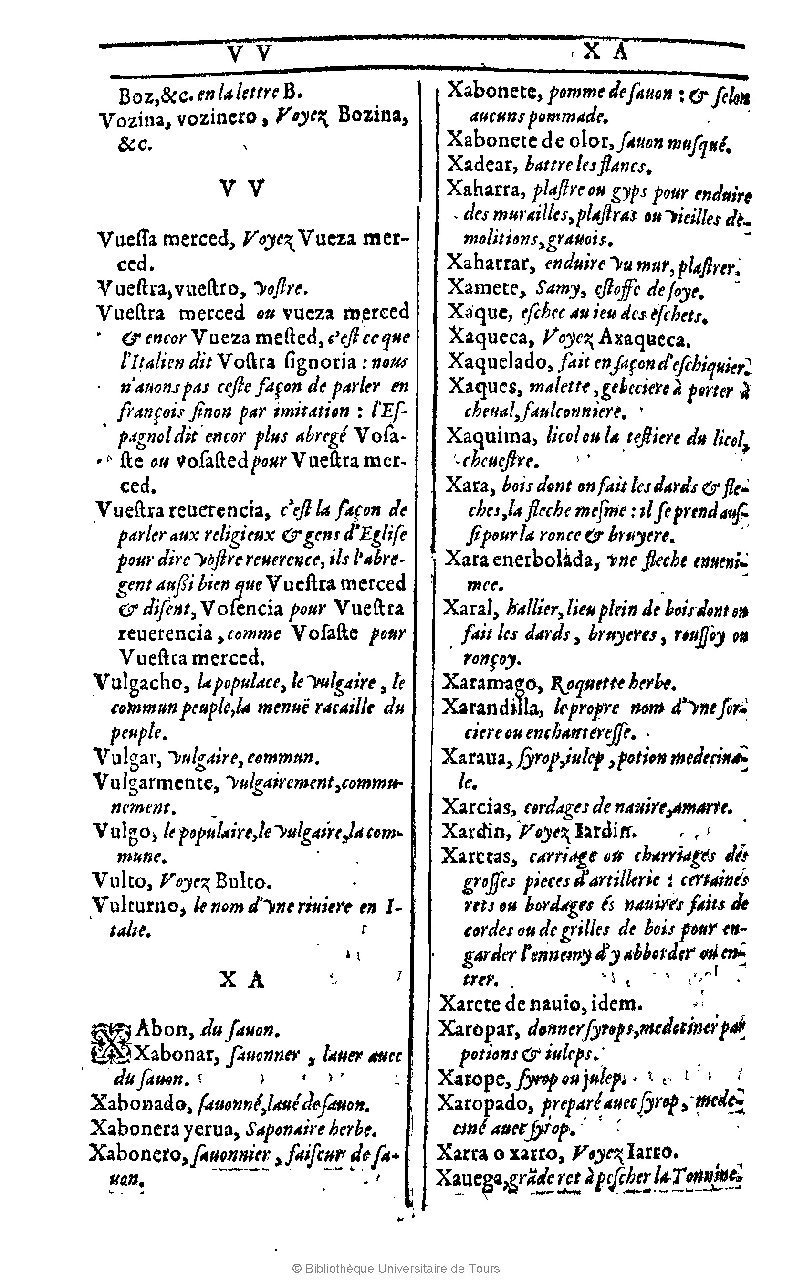 1607 - Marc Orry - Trésor des deux langues espagnole et française (Première et Seconde parties) - BU Tours