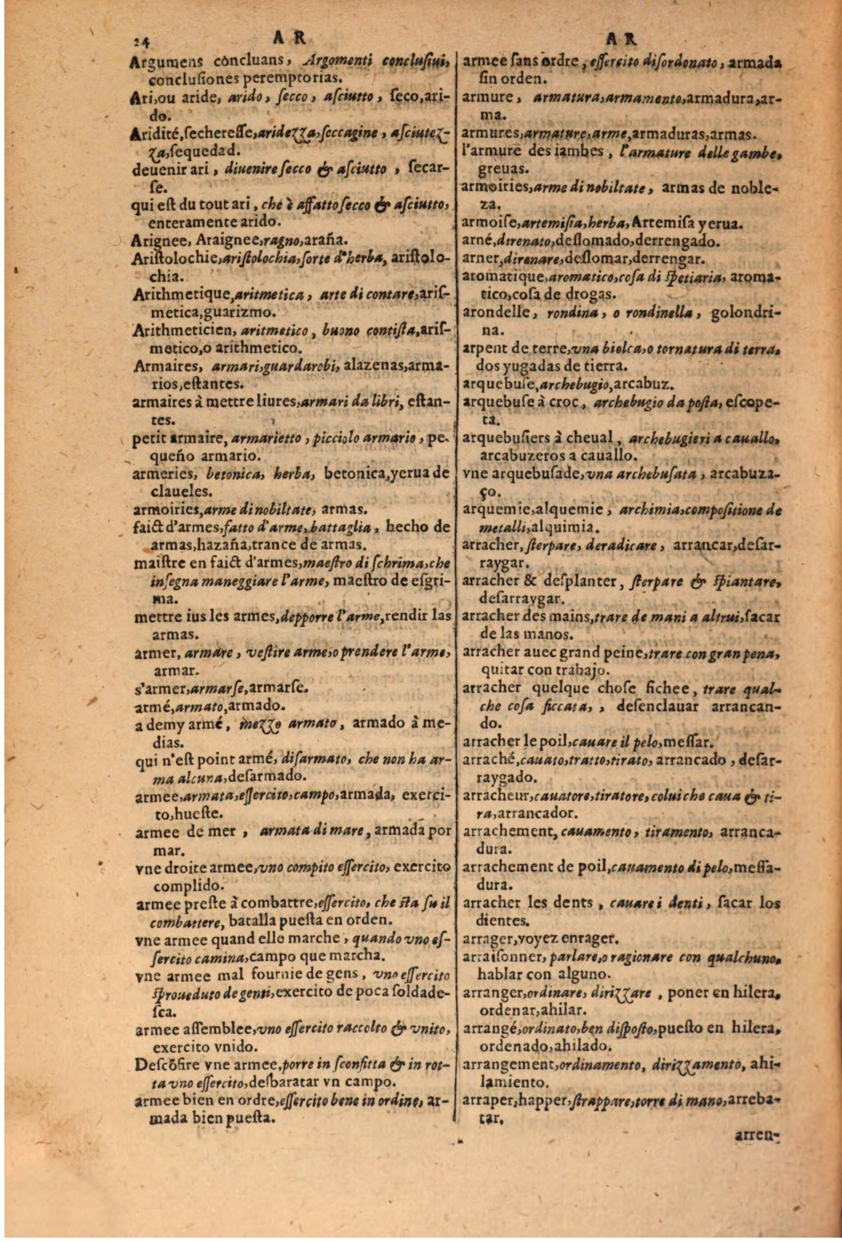 1616 - Pierre de la Rovière - Trésor des trois langues (Seconde partie) - BSB Munich
