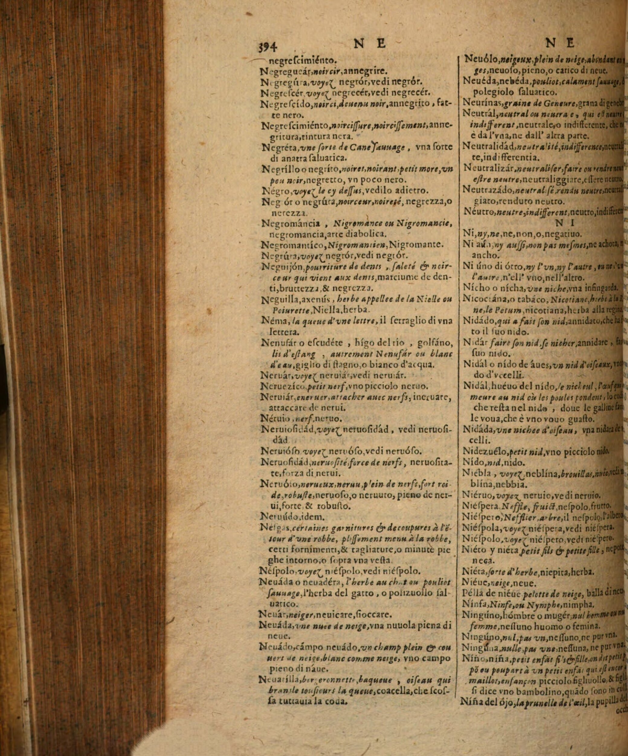 1617 - Samuel Crespin - Trésor des trois langues espagnole, française et italienne (Première partie) - Regensburg