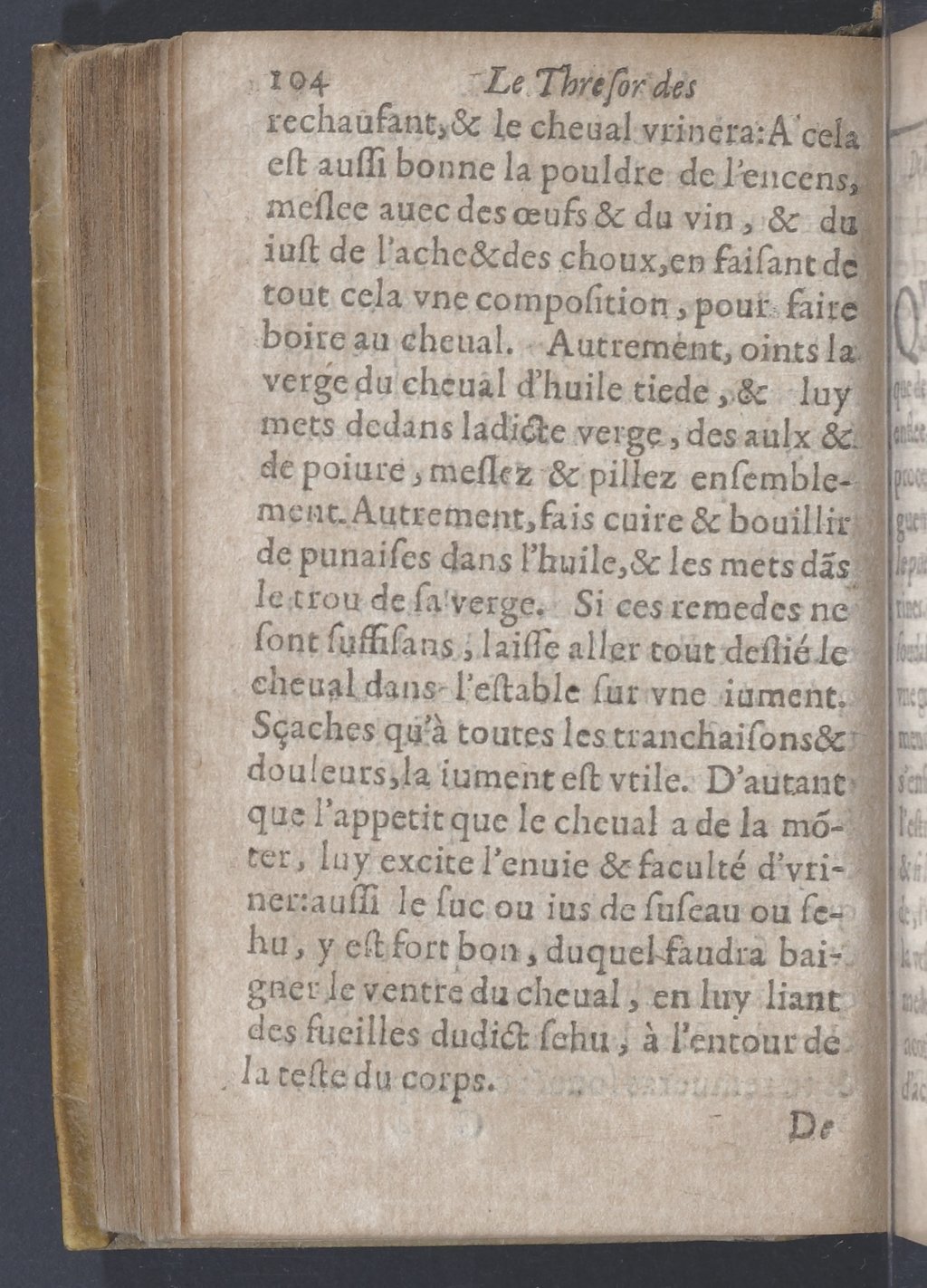 1619 - Pierre Rigaud - Trésor des bêtes chevalines - BnF