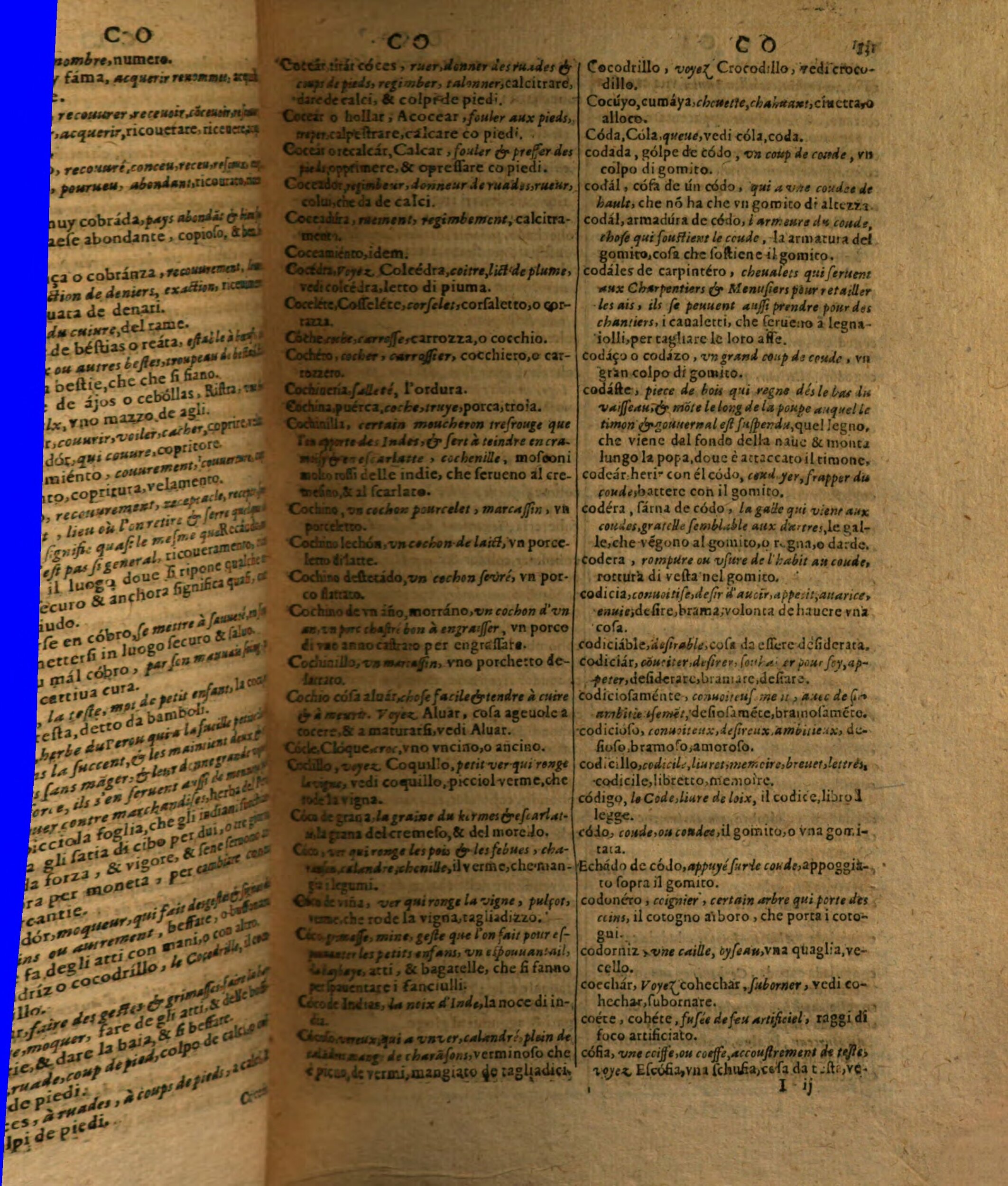 1617 - Samuel Crespin - Trésor des trois langues espagnole, française et italienne (Première partie) - Regensburg