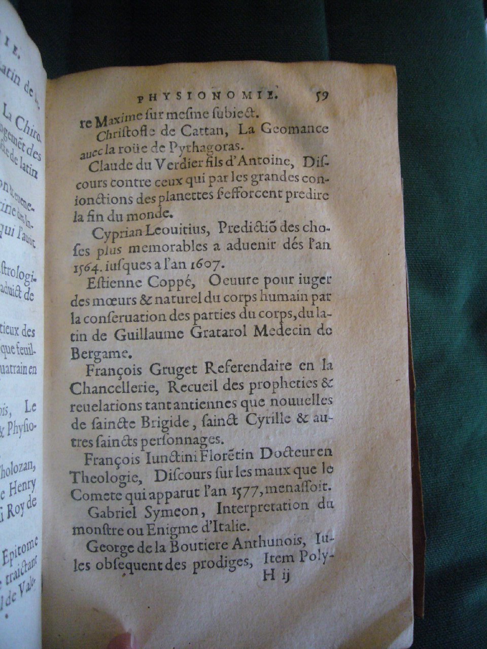 1602 - François Jacquin - Trésor des bons esprits français - BnF Arsenal