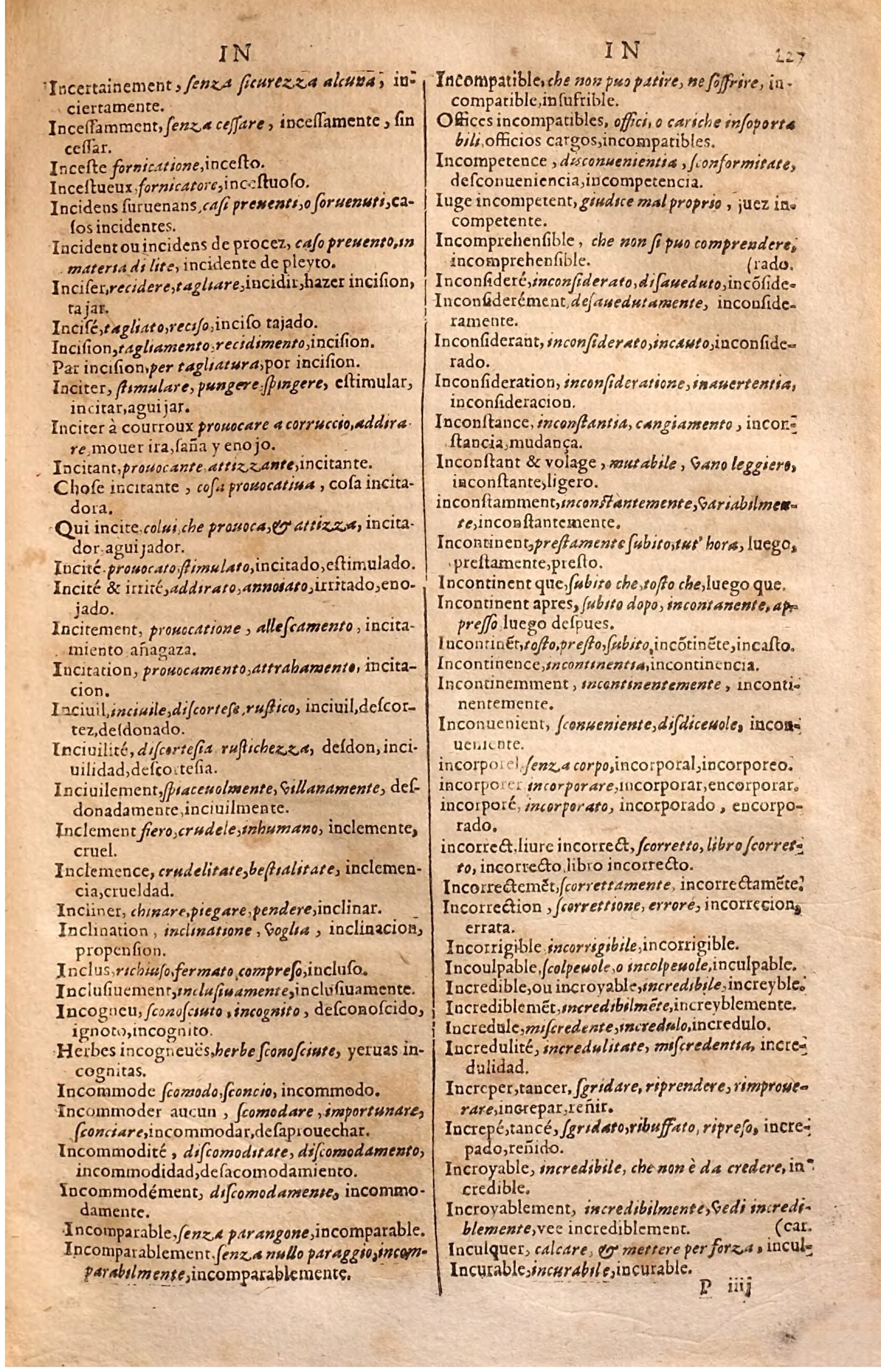 1627 - Jacques Crespin - Trésor des trois langues (Seconde partie) - Regensburg
